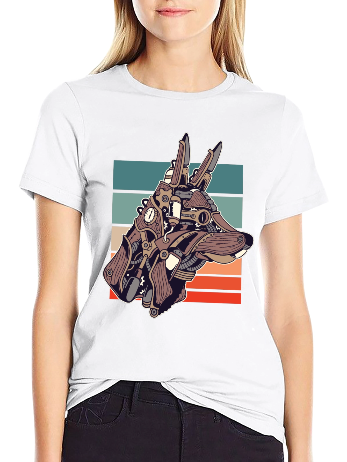 Steampunk Dog T-Shirt - Unique Canine Design