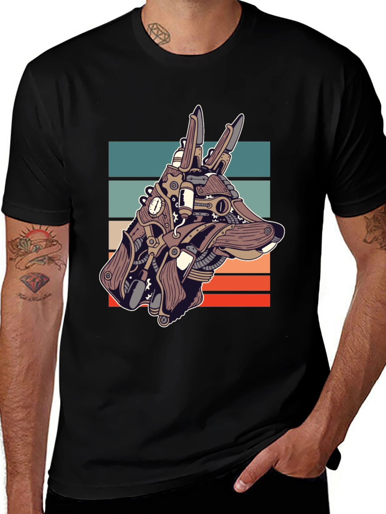Steampunk Dog T-Shirt - Unique Canine Design