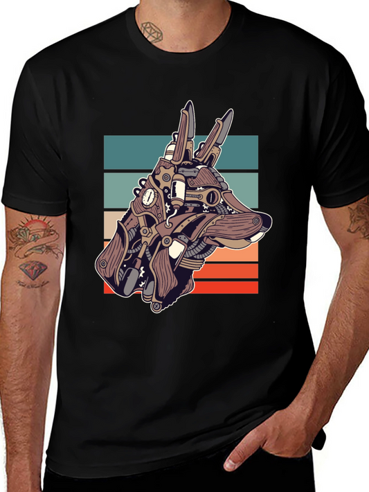 Steampunk Dog T-Shirt - Unique Canine Design