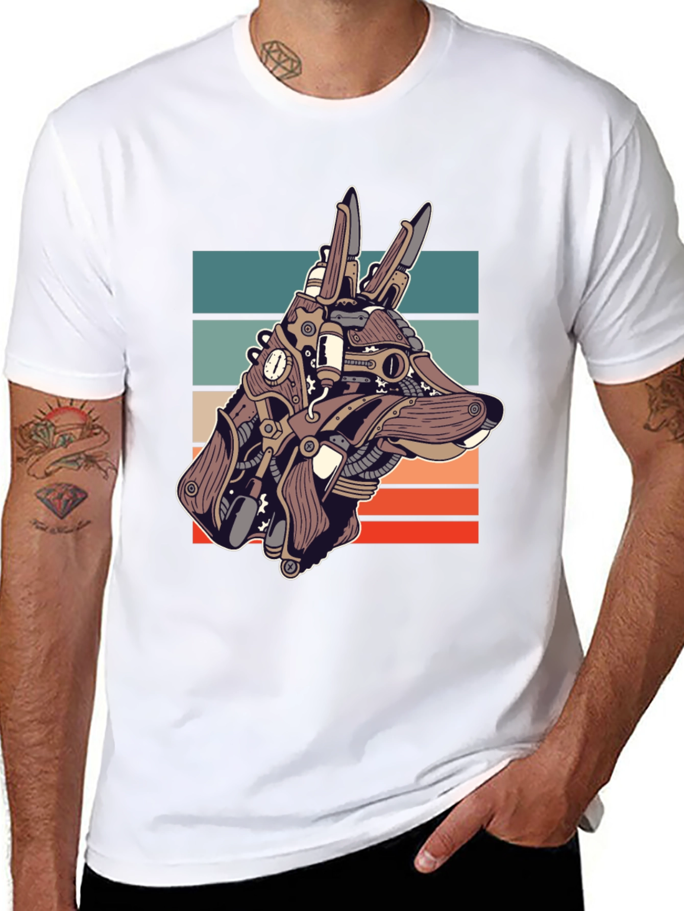 Steampunk Dog T-Shirt - Unique Canine Design
