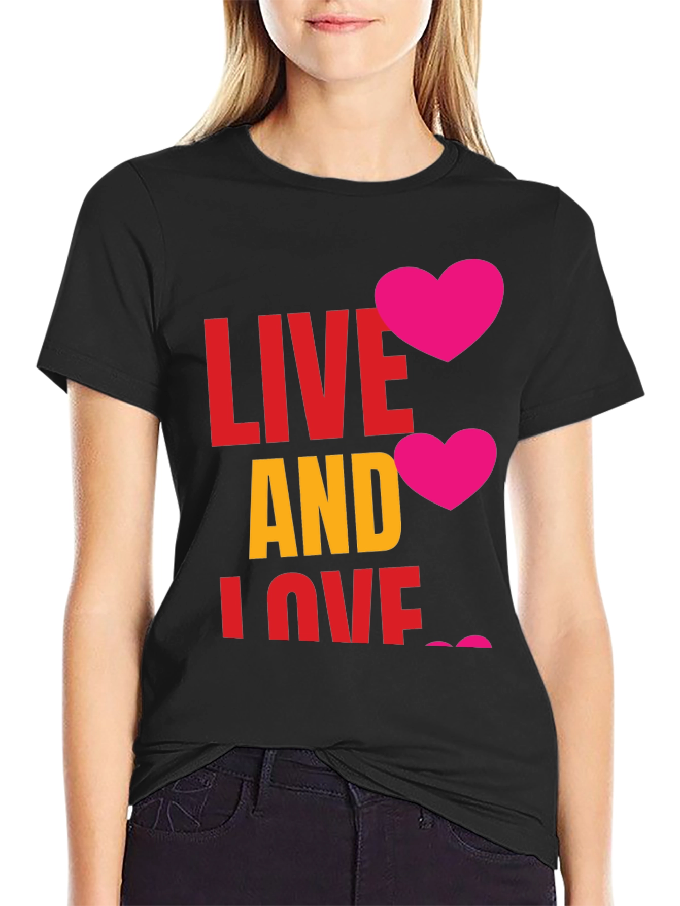 Live and Love Graphic T-Shirt