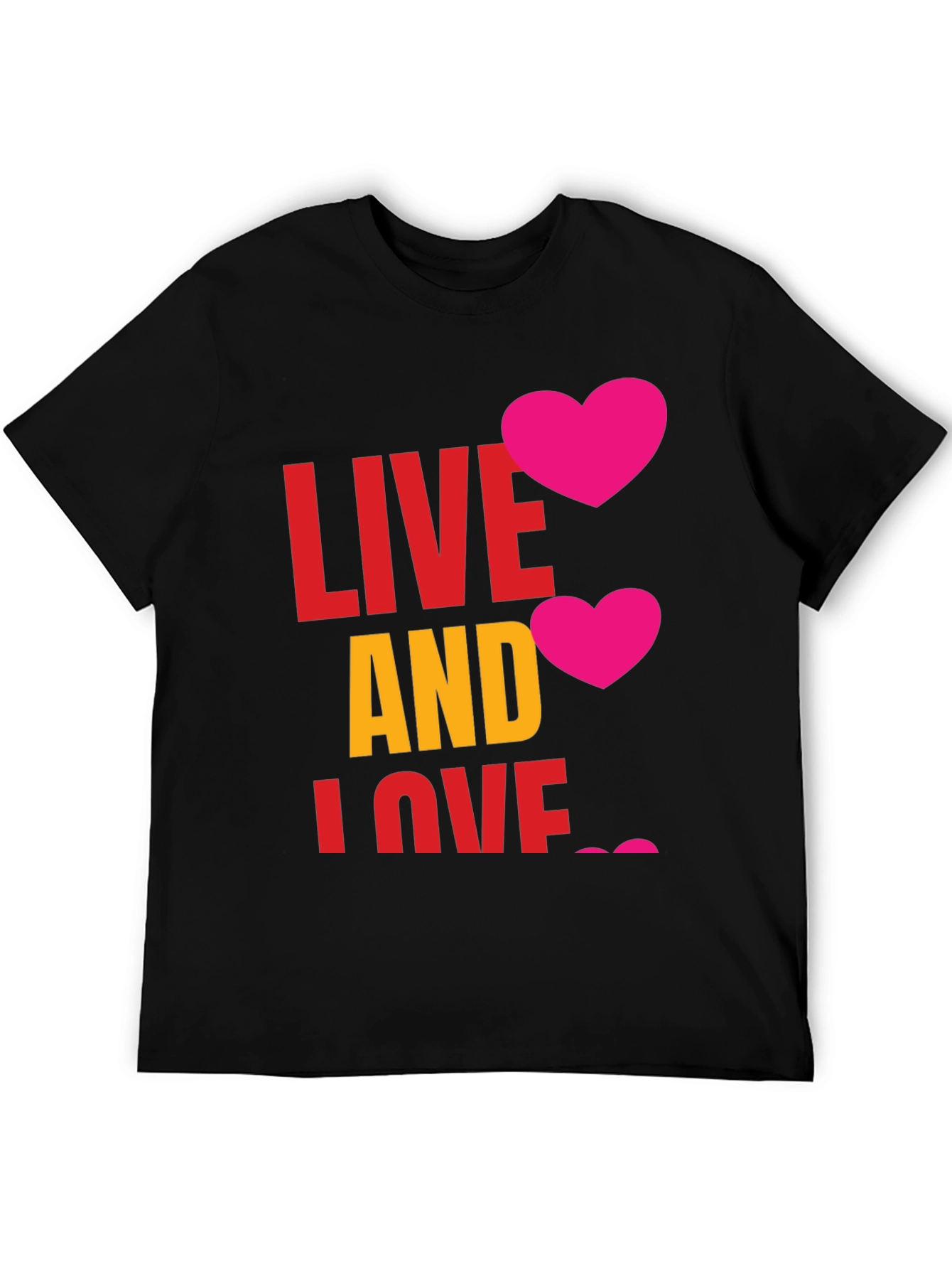 Live and Love Graphic T-Shirt