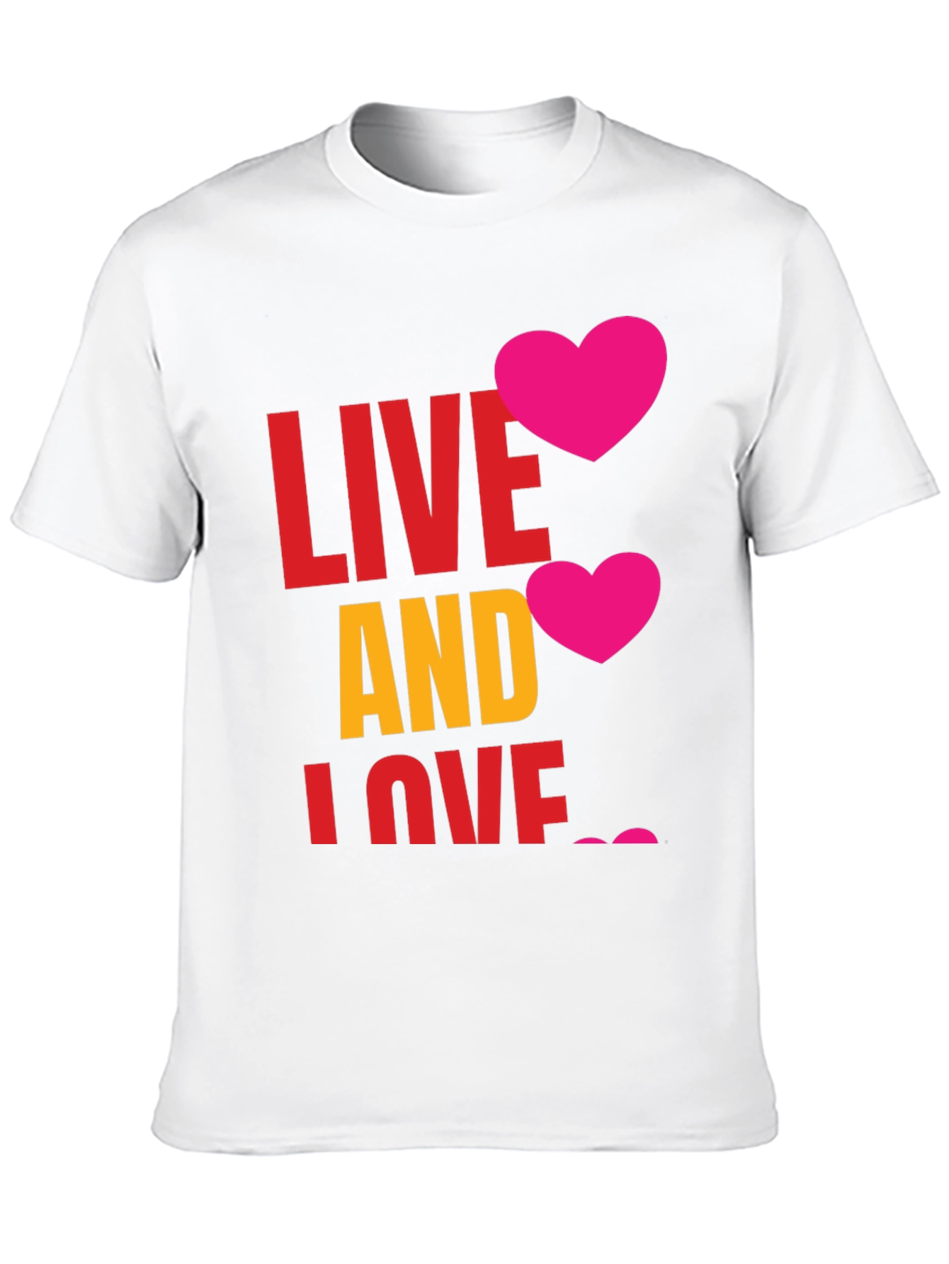 Live and Love Graphic T-Shirt