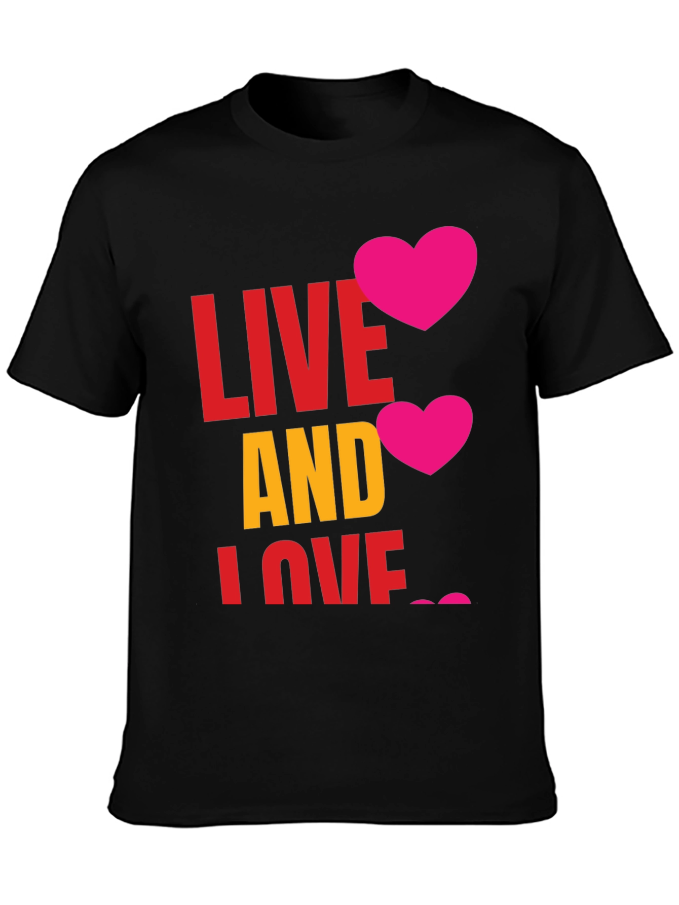 Live and Love Graphic T-Shirt
