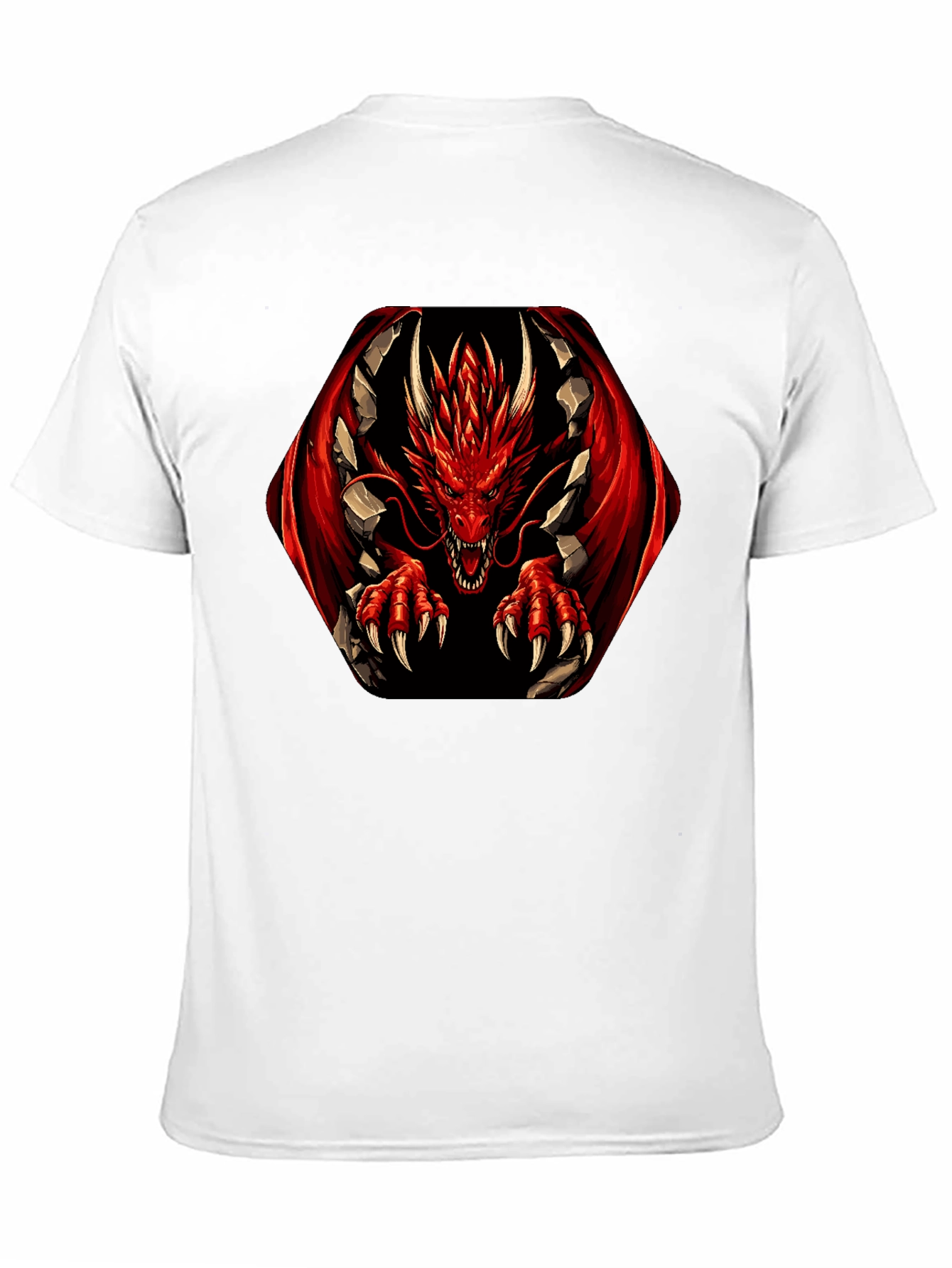 Red Dragon Graphic Tee - Mens Black T-Shirt