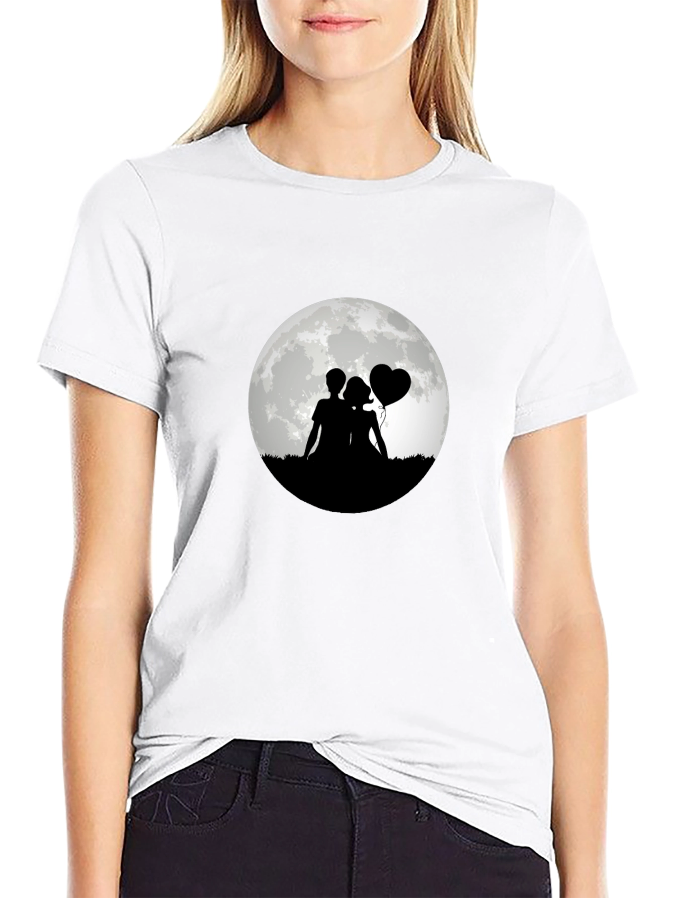 Romantic Moonlit Silhouette Tee