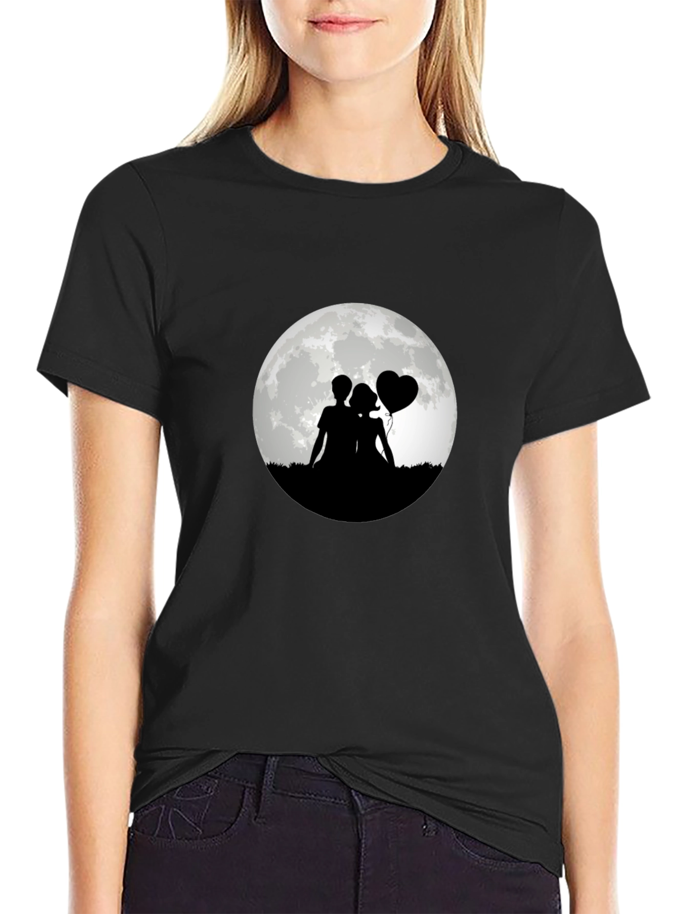 Romantic Moonlit Silhouette Tee