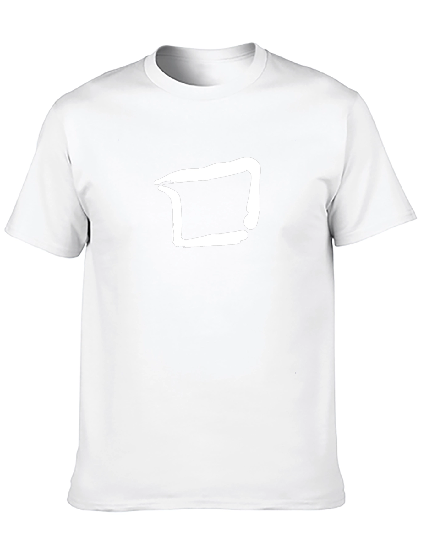 Minimalist Graphic Tee - Black Cotton Blend