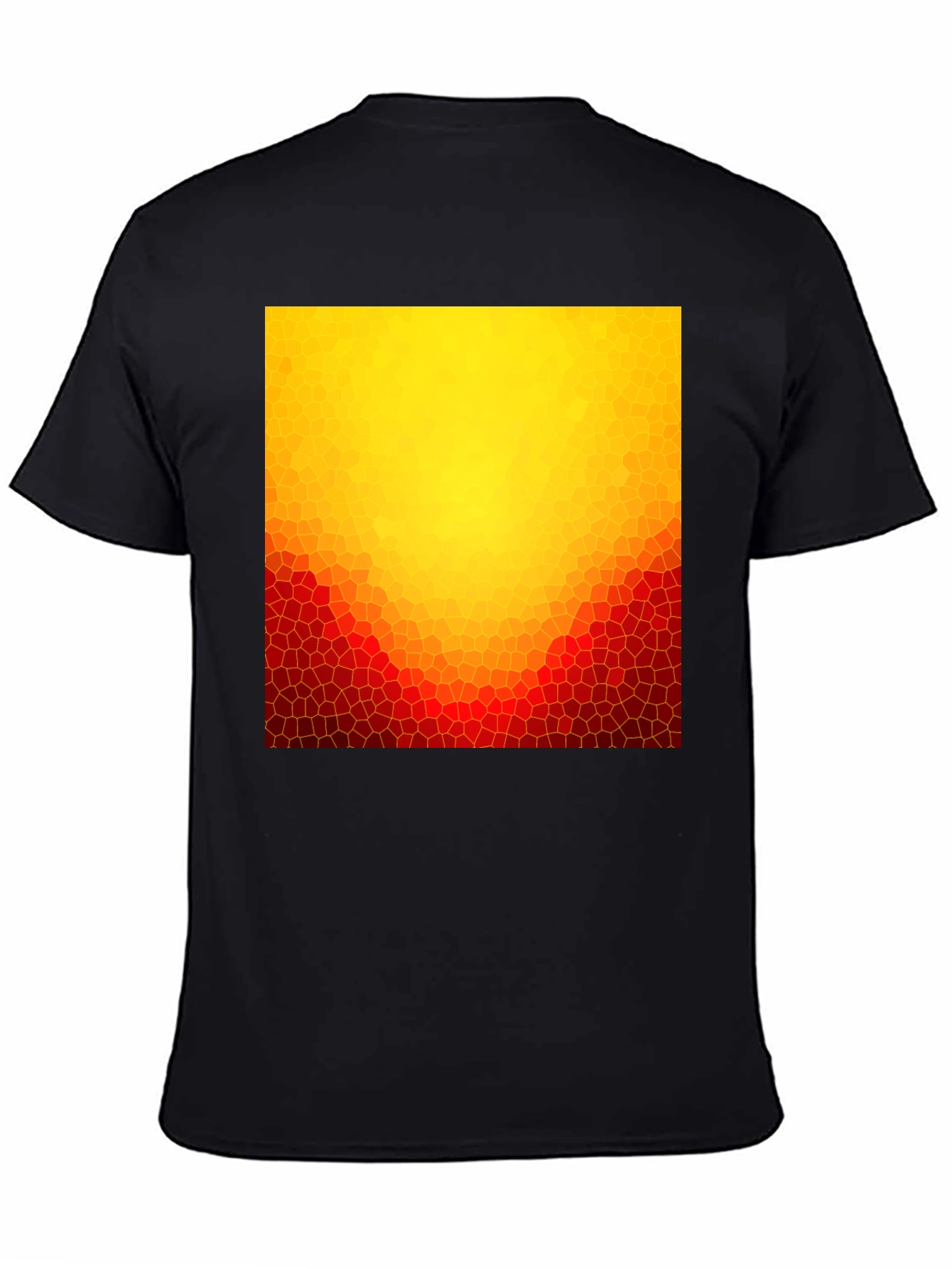 Abstract Mosaic Graphic Tee - Stylish Casual Wear