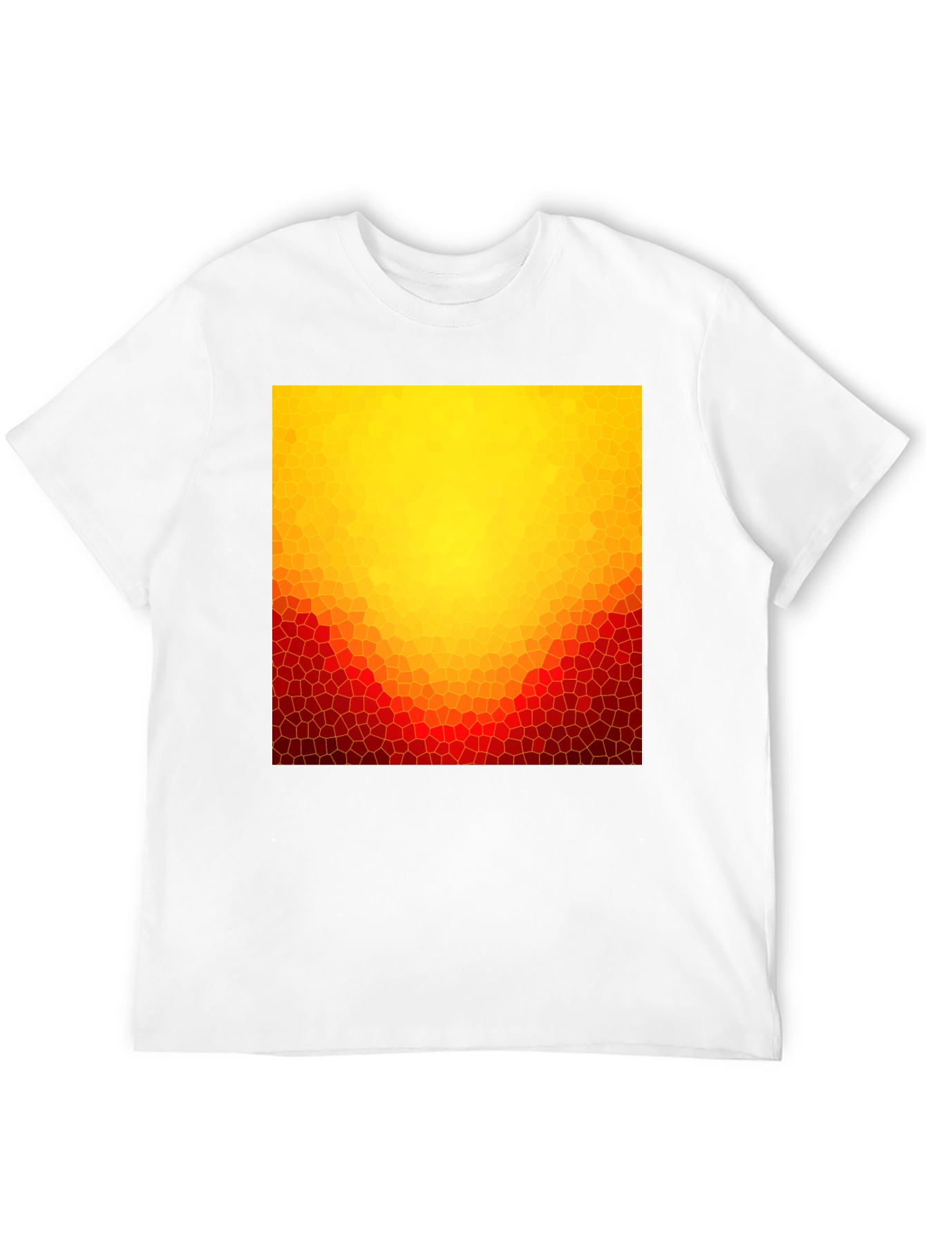 Abstract Mosaic Graphic Tee - Stylish Casual Wear