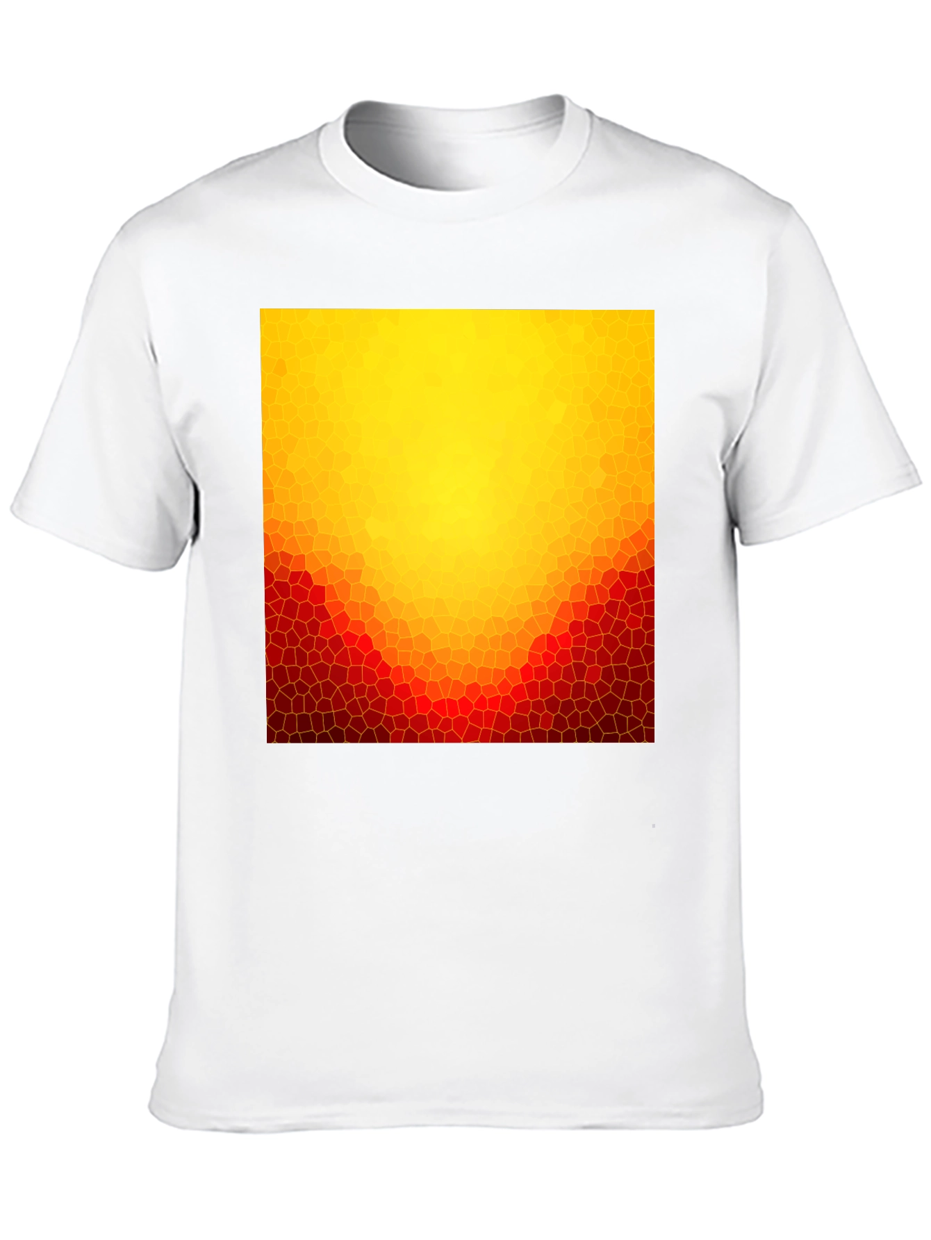 Abstract Mosaic Graphic Tee - Stylish Casual Wear