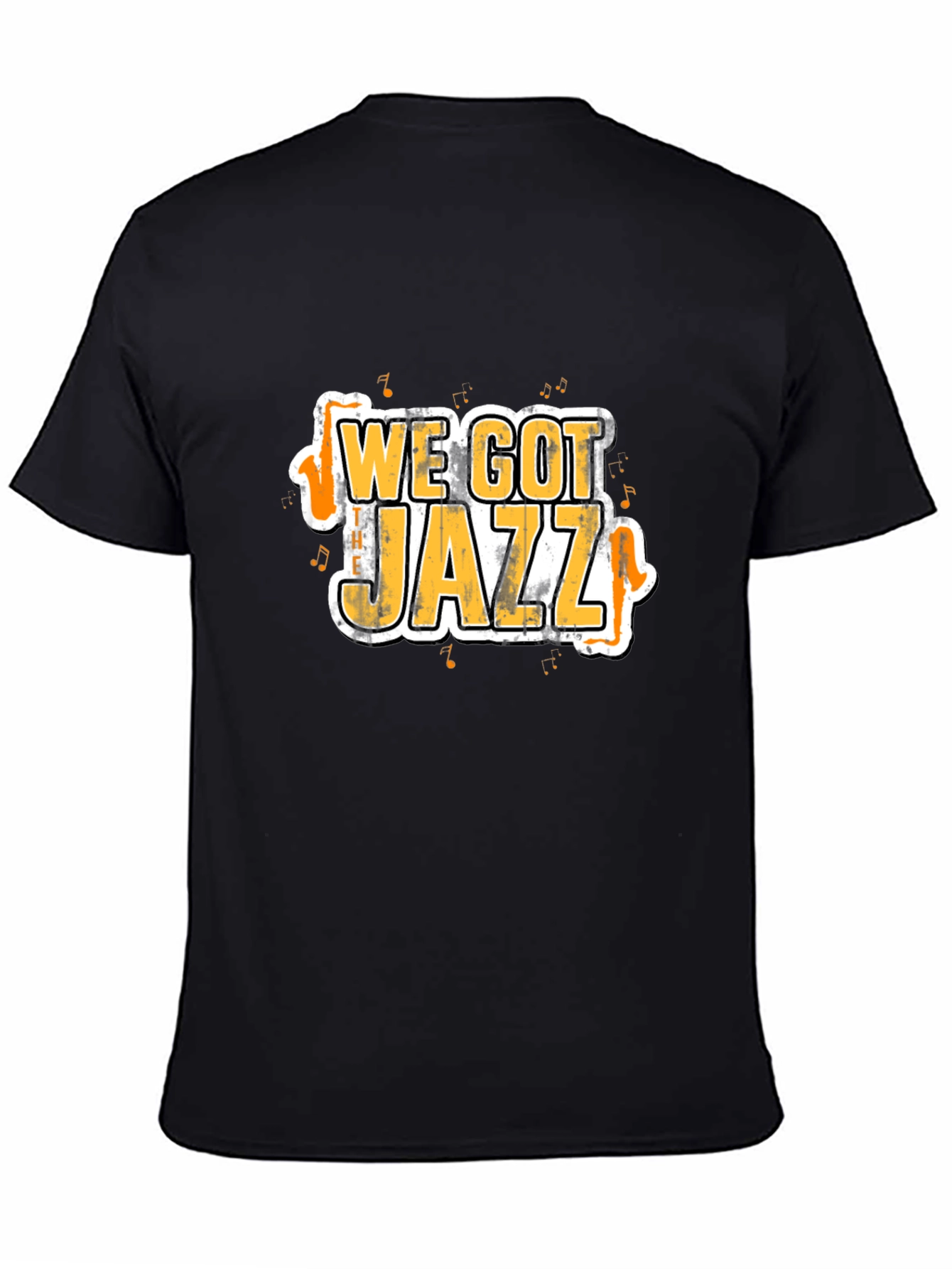 We Got Jazz Graphic Tee - Black Cotton T-Shirt