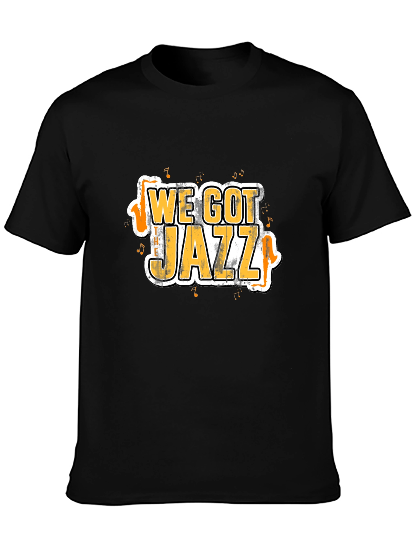 We Got Jazz Graphic Tee - Black Cotton T-Shirt