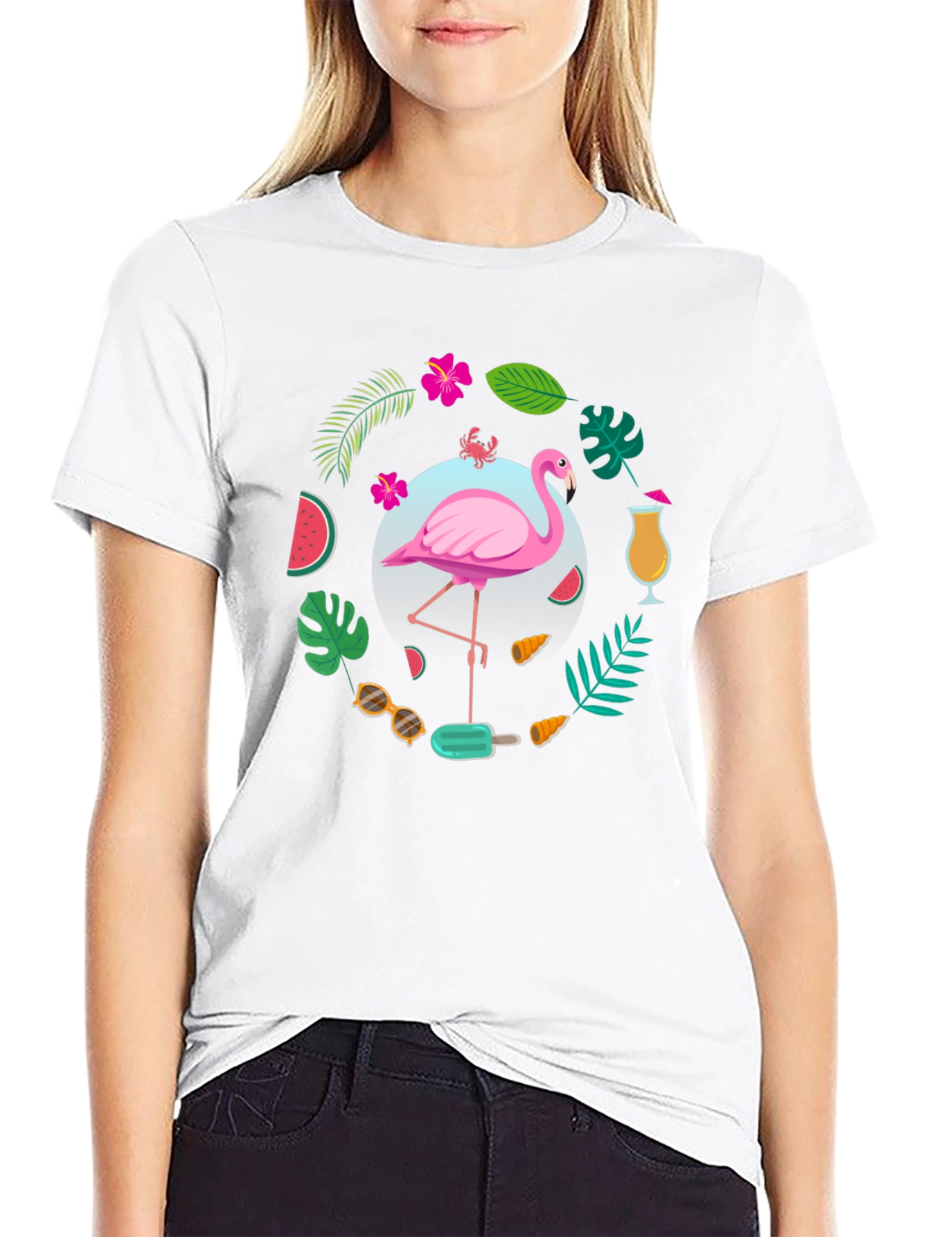 Tropical Flamingo T-Shirt
