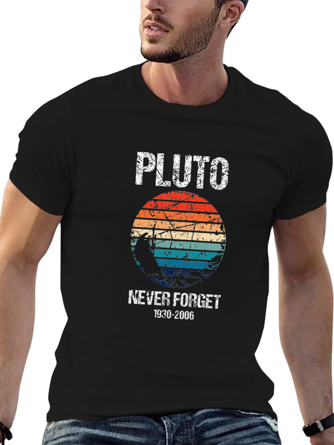 Pluto Never Forget T-Shirt Retro Style