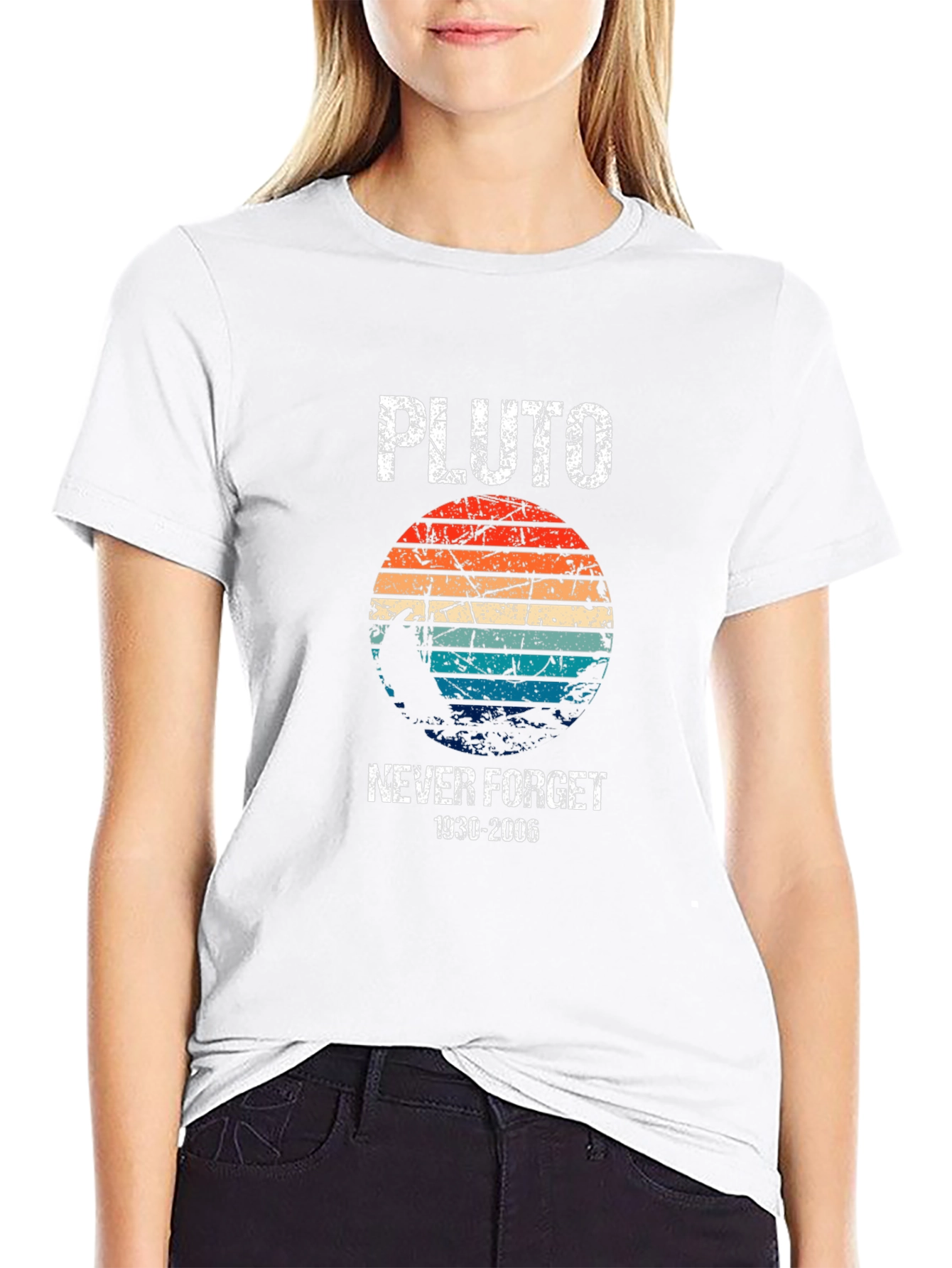 Pluto Never Forget T-Shirt Retro Style