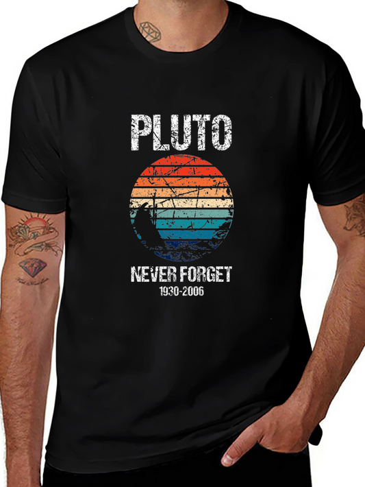 Pluto Never Forget T-Shirt Retro Style