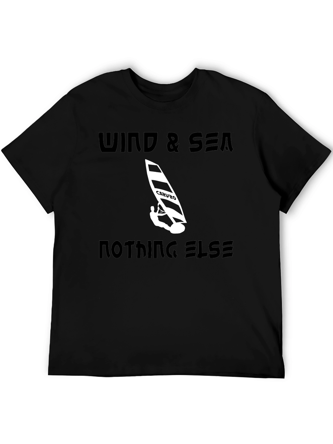 Wind & Sea Graphic Tee - Black Casual T-Shirt