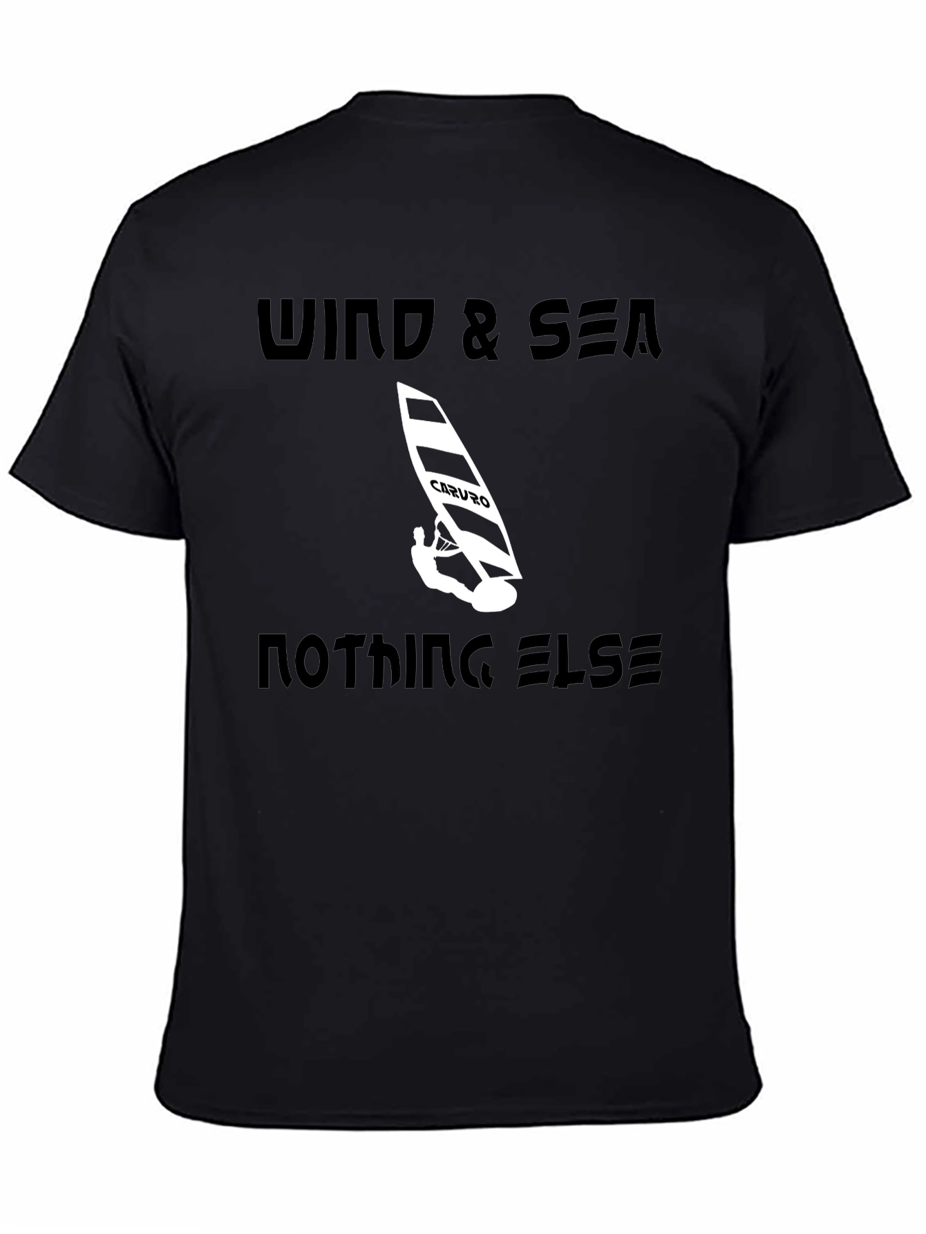 Wind & Sea Graphic Tee - Black Casual T-Shirt