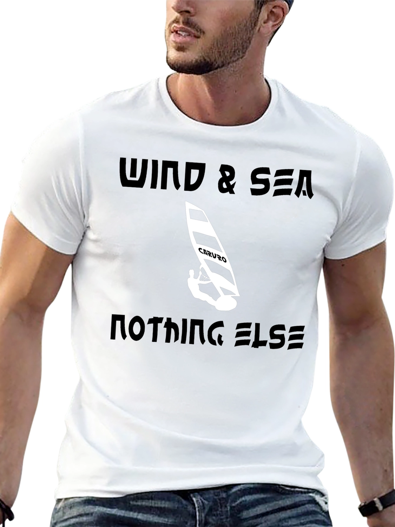Wind & Sea Graphic Tee - Black Casual T-Shirt