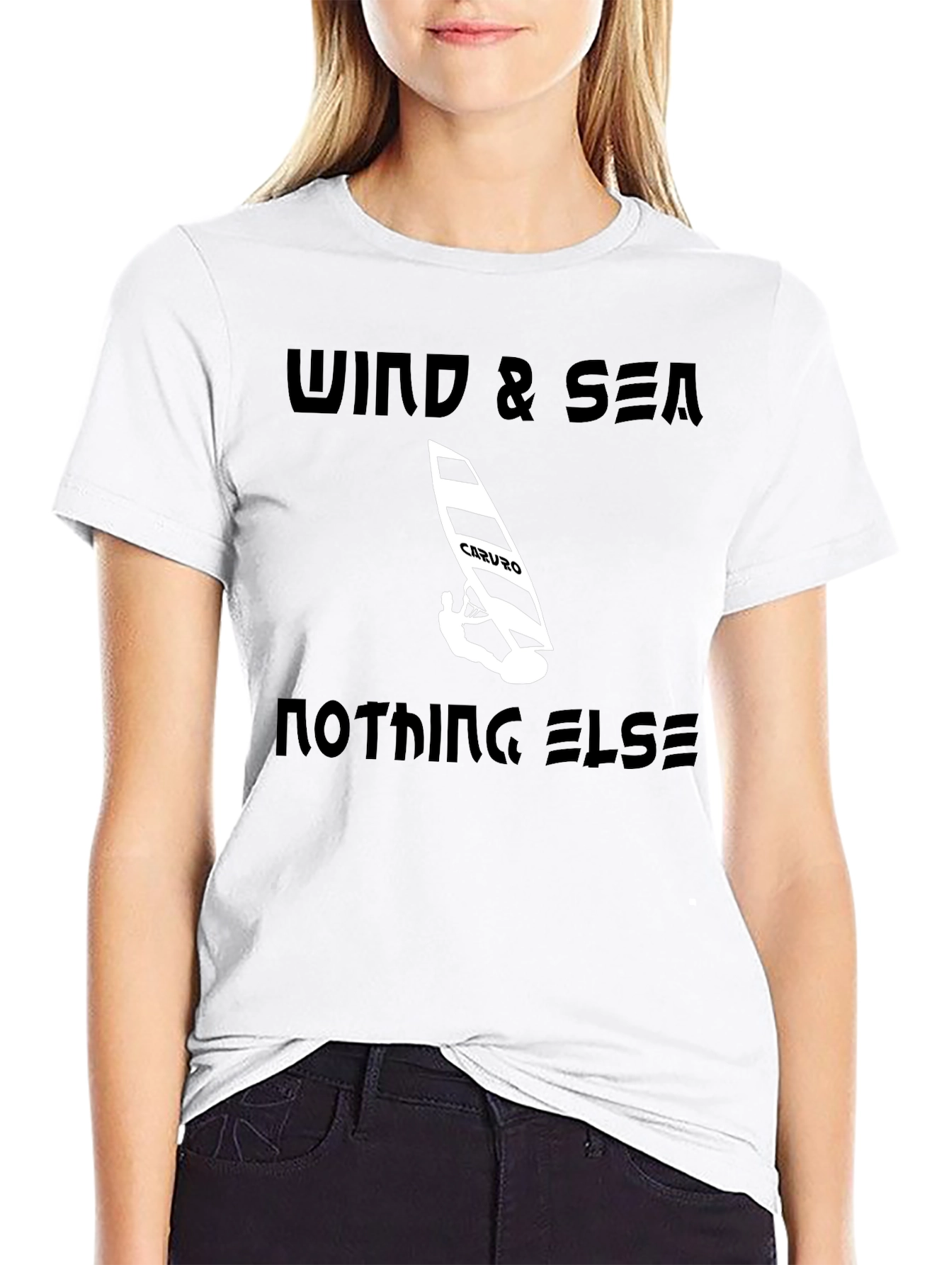 Wind & Sea Graphic Tee - Black Casual T-Shirt