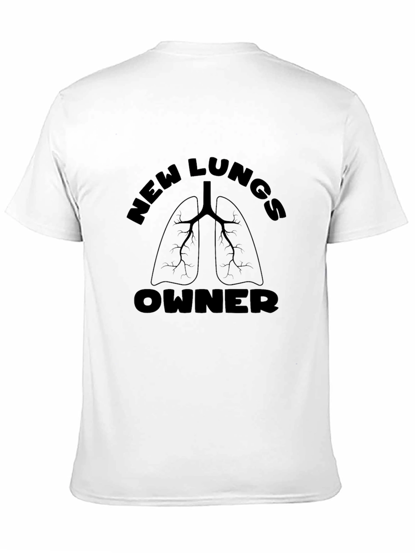 New Lungs Owner Graphic T-Shirt - Black