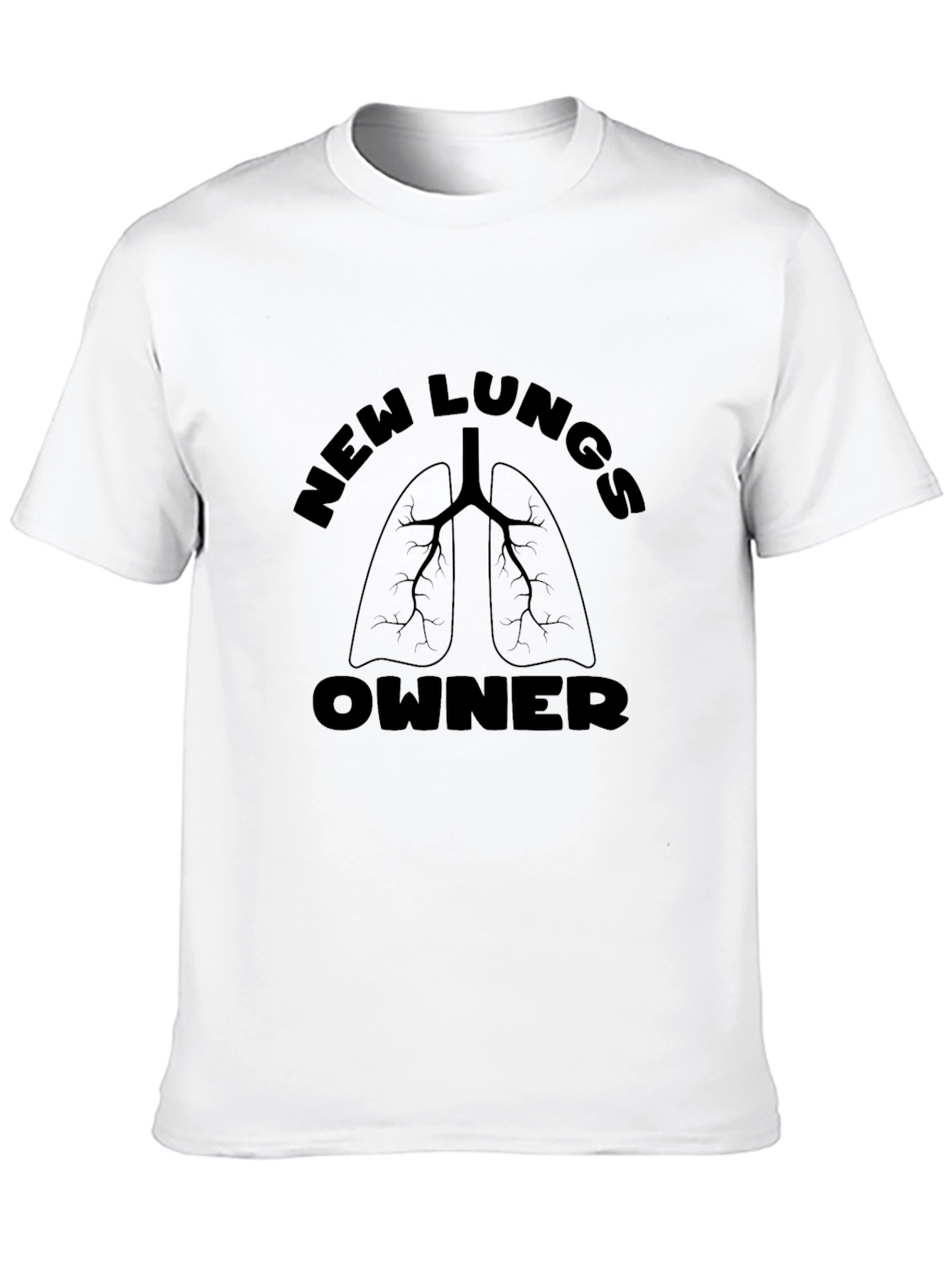 New Lungs Owner Graphic T-Shirt - Black