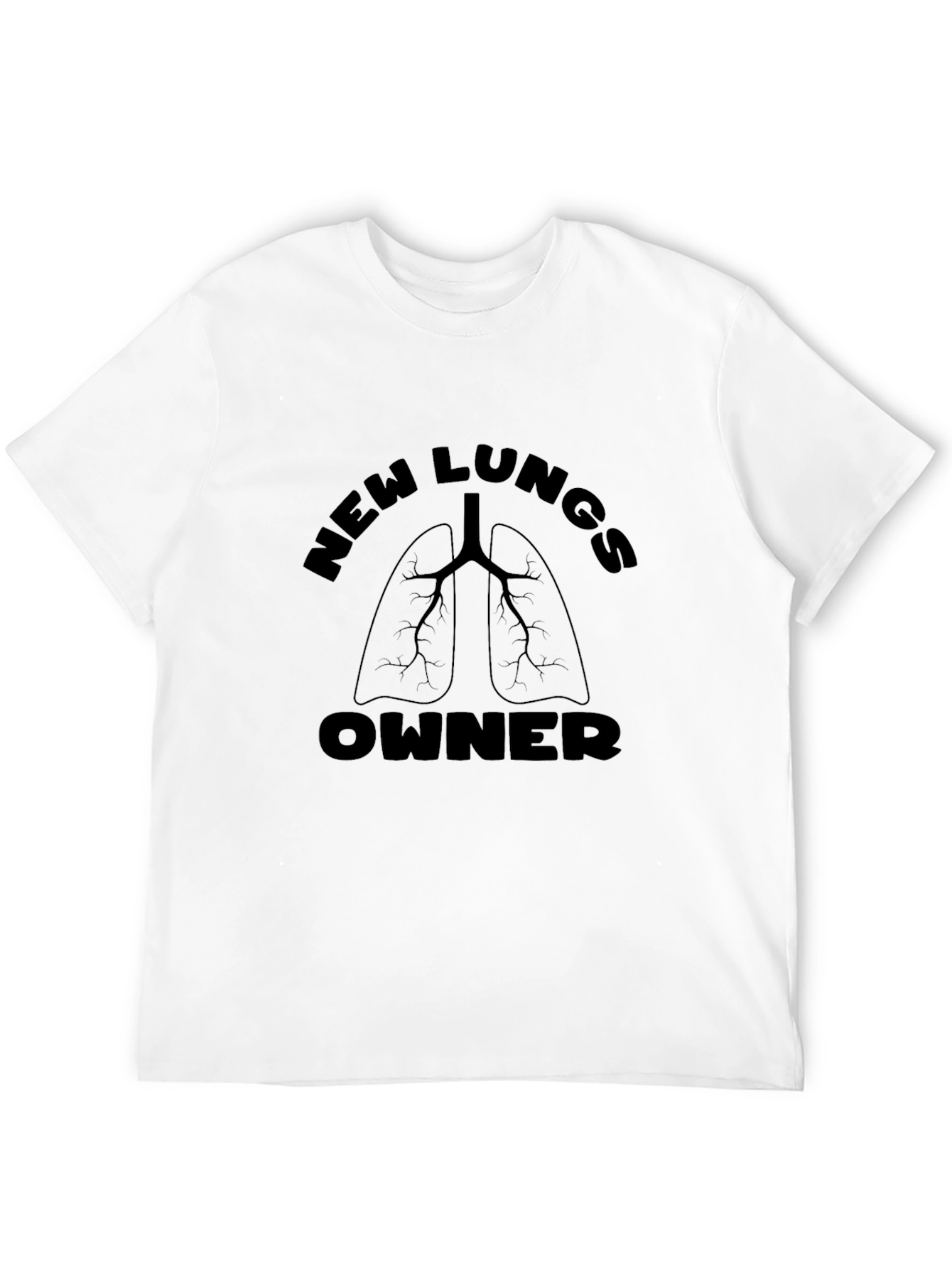 New Lungs Owner Graphic T-Shirt - Black