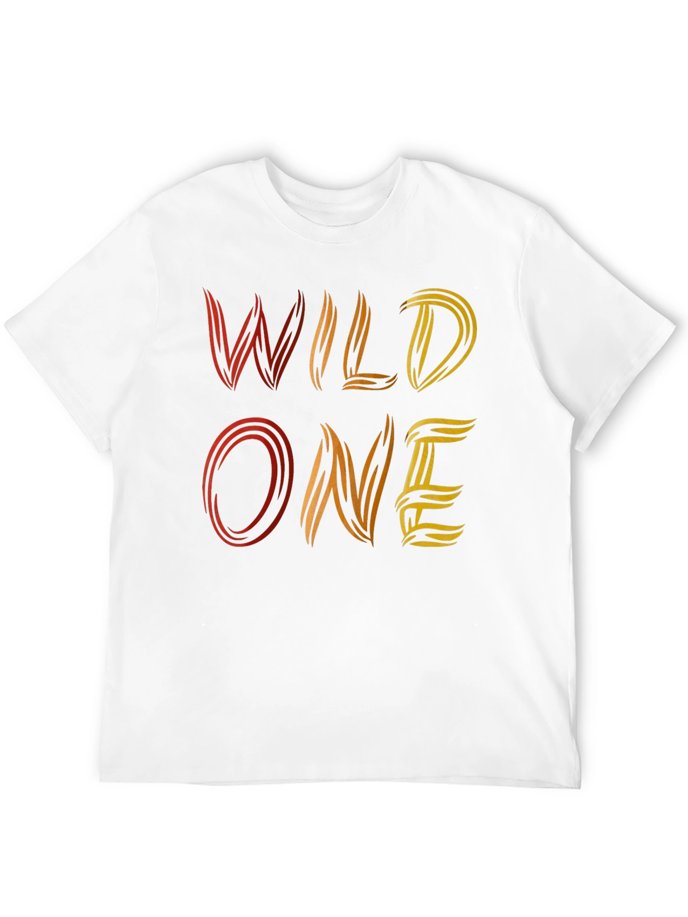 Wild One Graphic Print Black T-Shirt