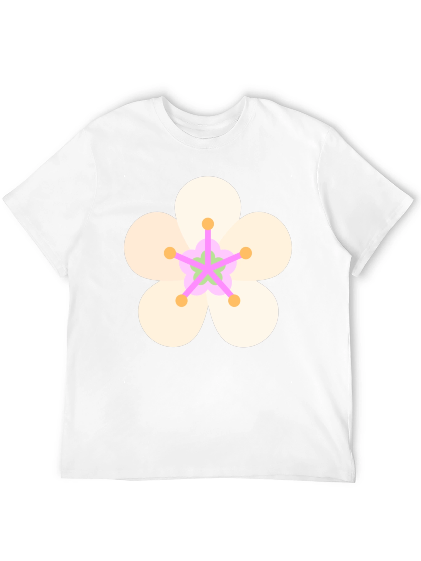 Floral Graphic Black Tee