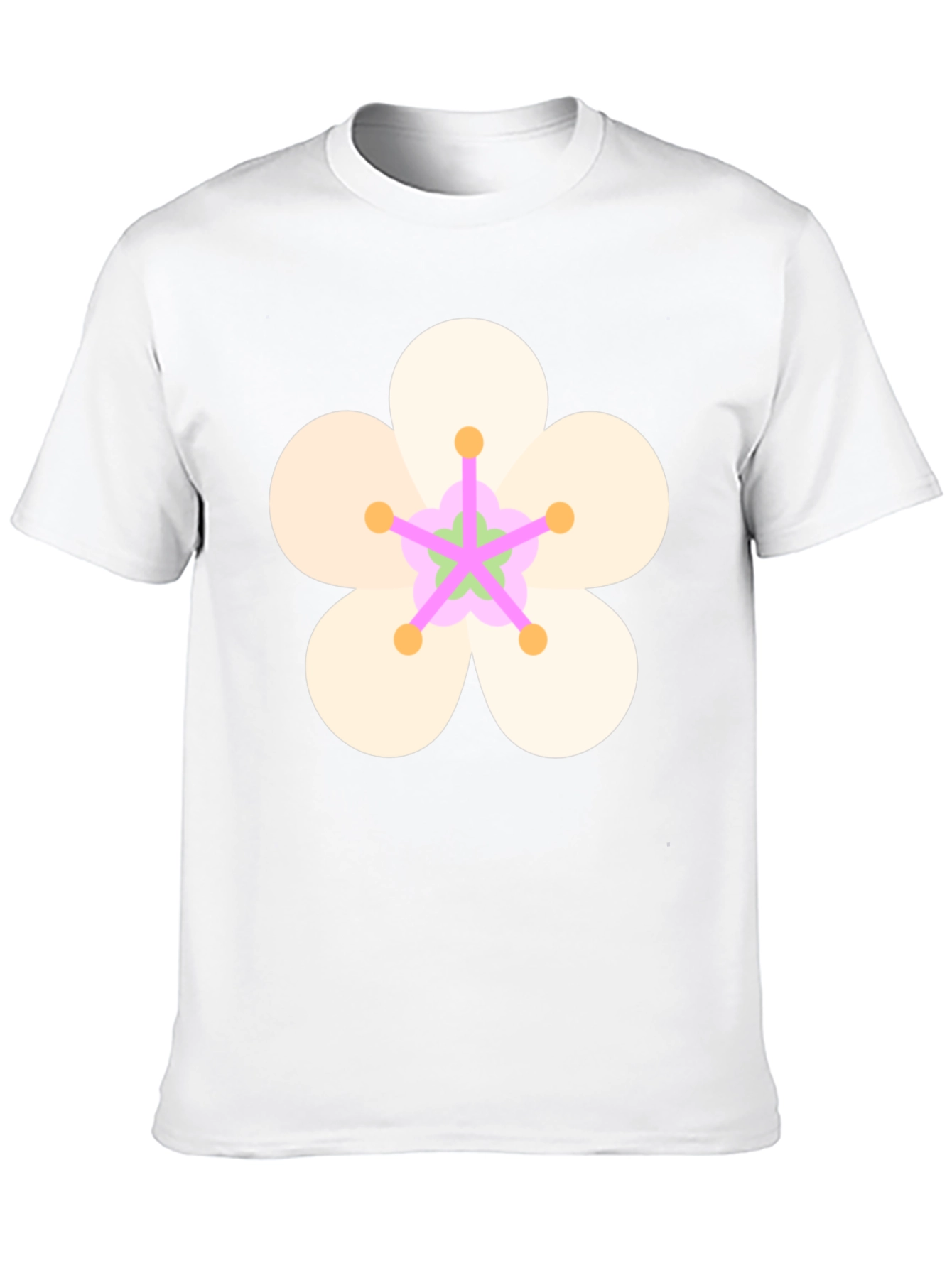Floral Graphic Black Tee