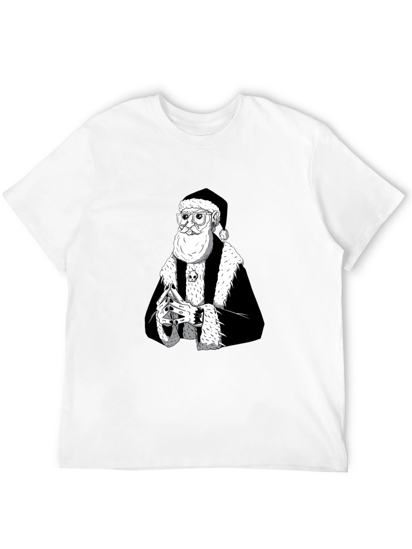 Black Santa T-Shirt - Holiday Streetwear