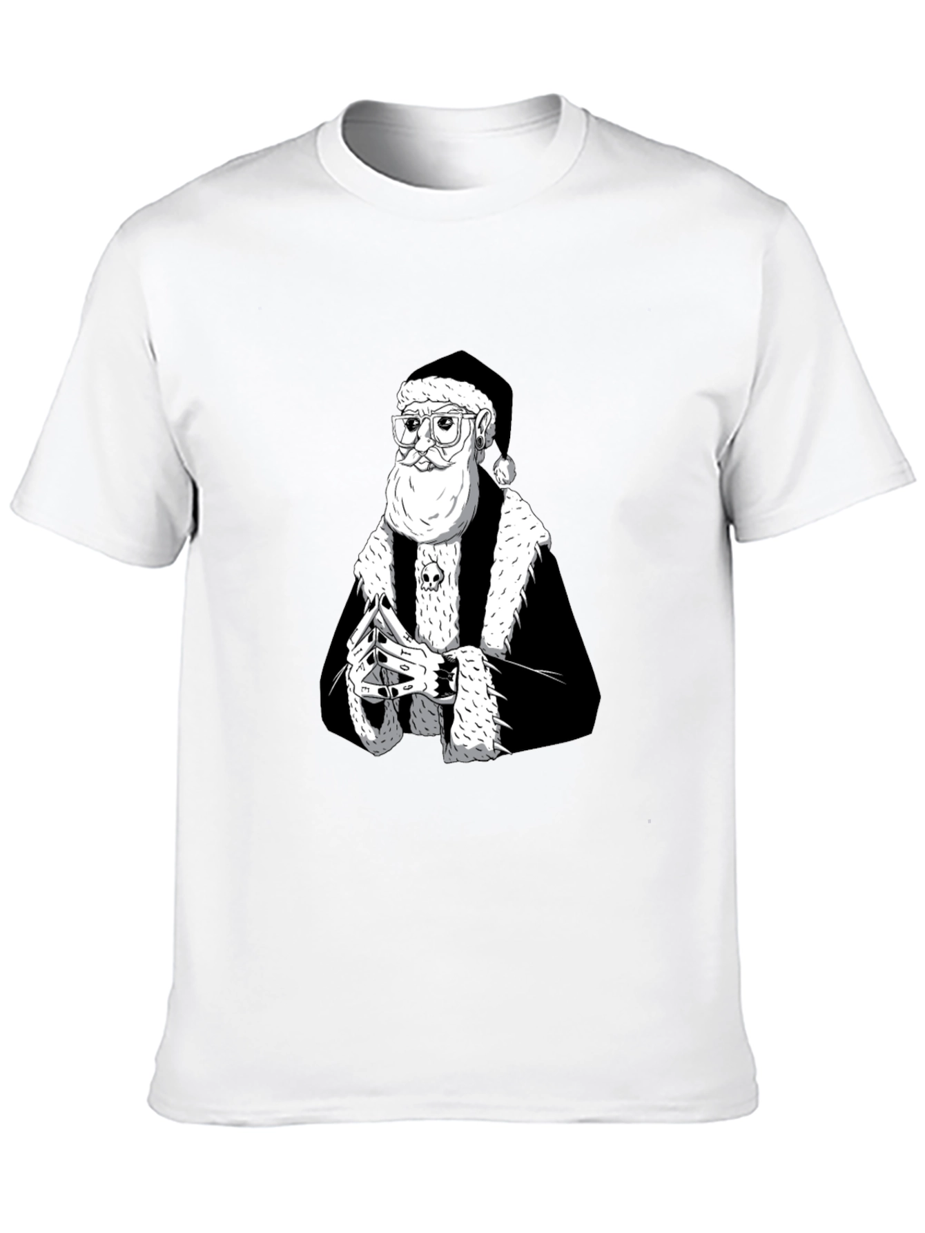 Black Santa T-Shirt - Holiday Streetwear