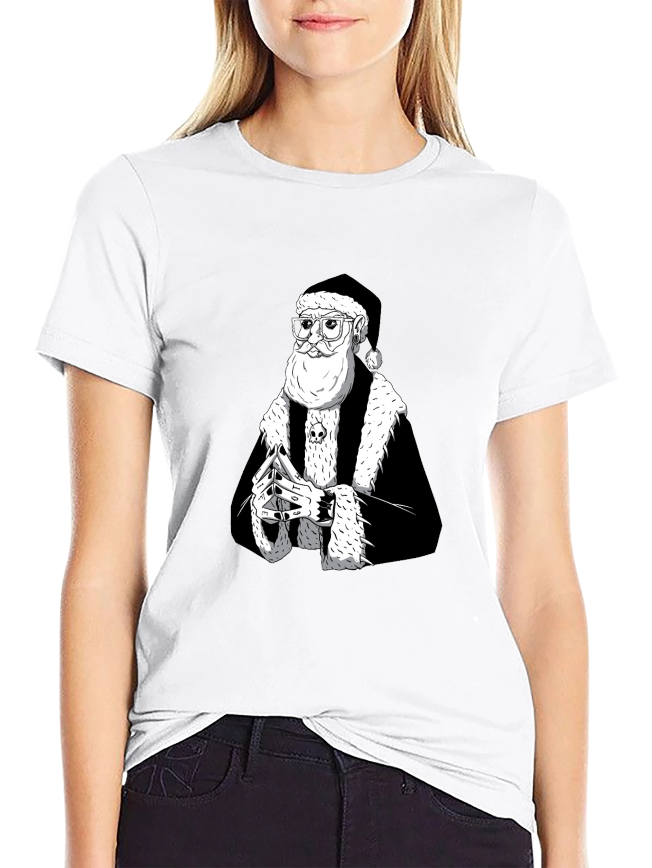 Black Santa T-Shirt - Holiday Streetwear