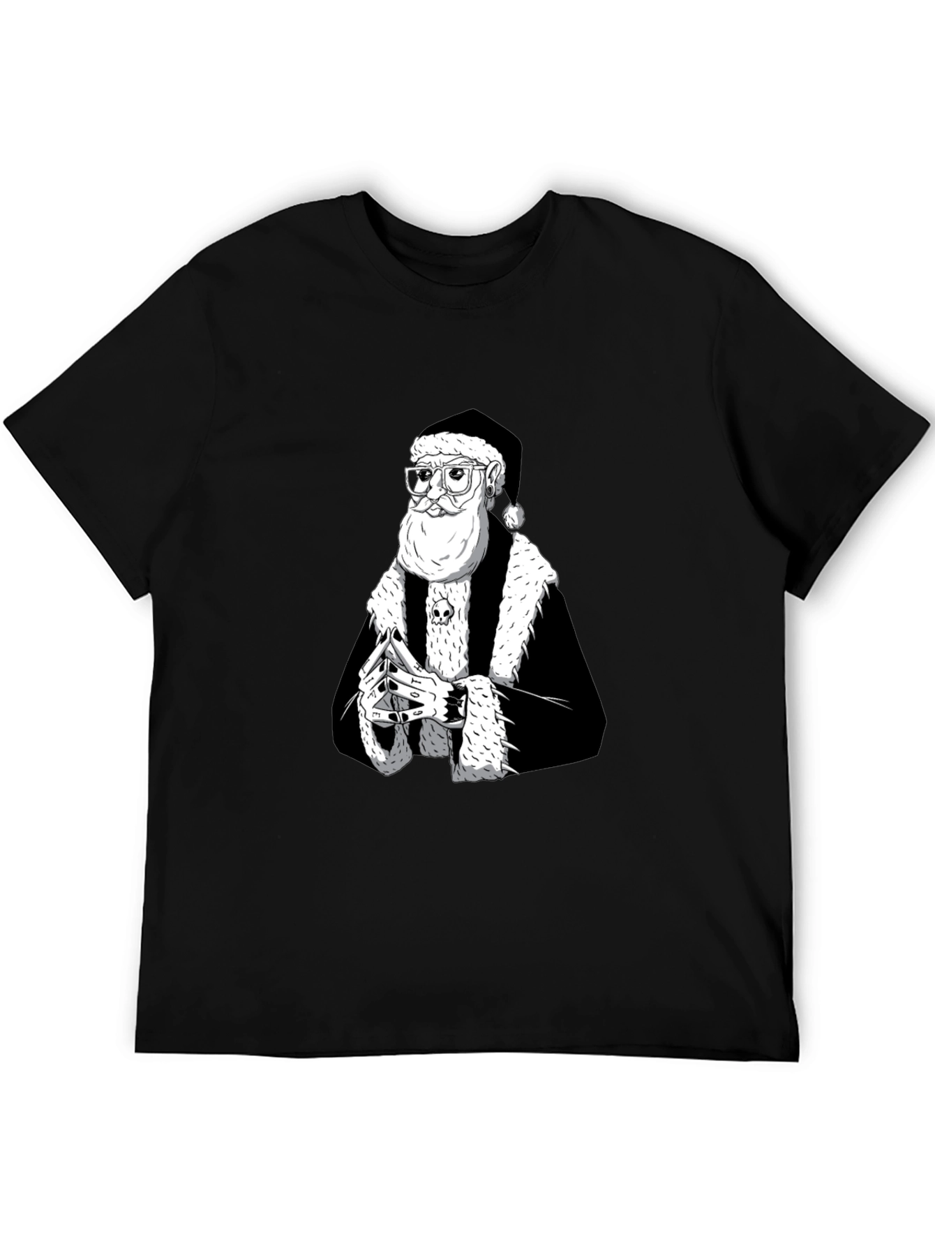 Black Santa T-Shirt - Holiday Streetwear