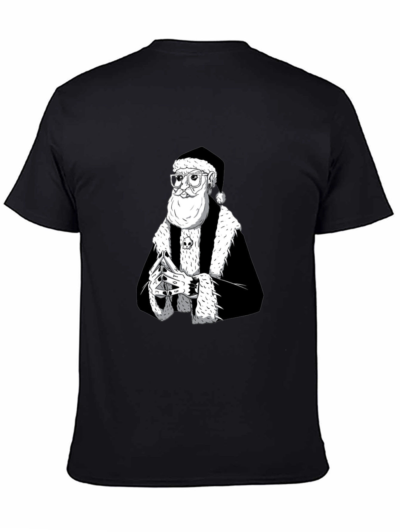Black Santa T-Shirt - Holiday Streetwear