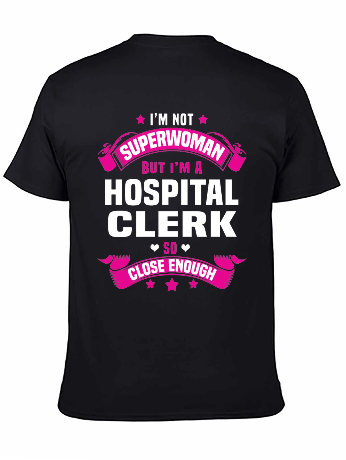 Hospital Clerk Superwoman T-Shirt - Funny Gift