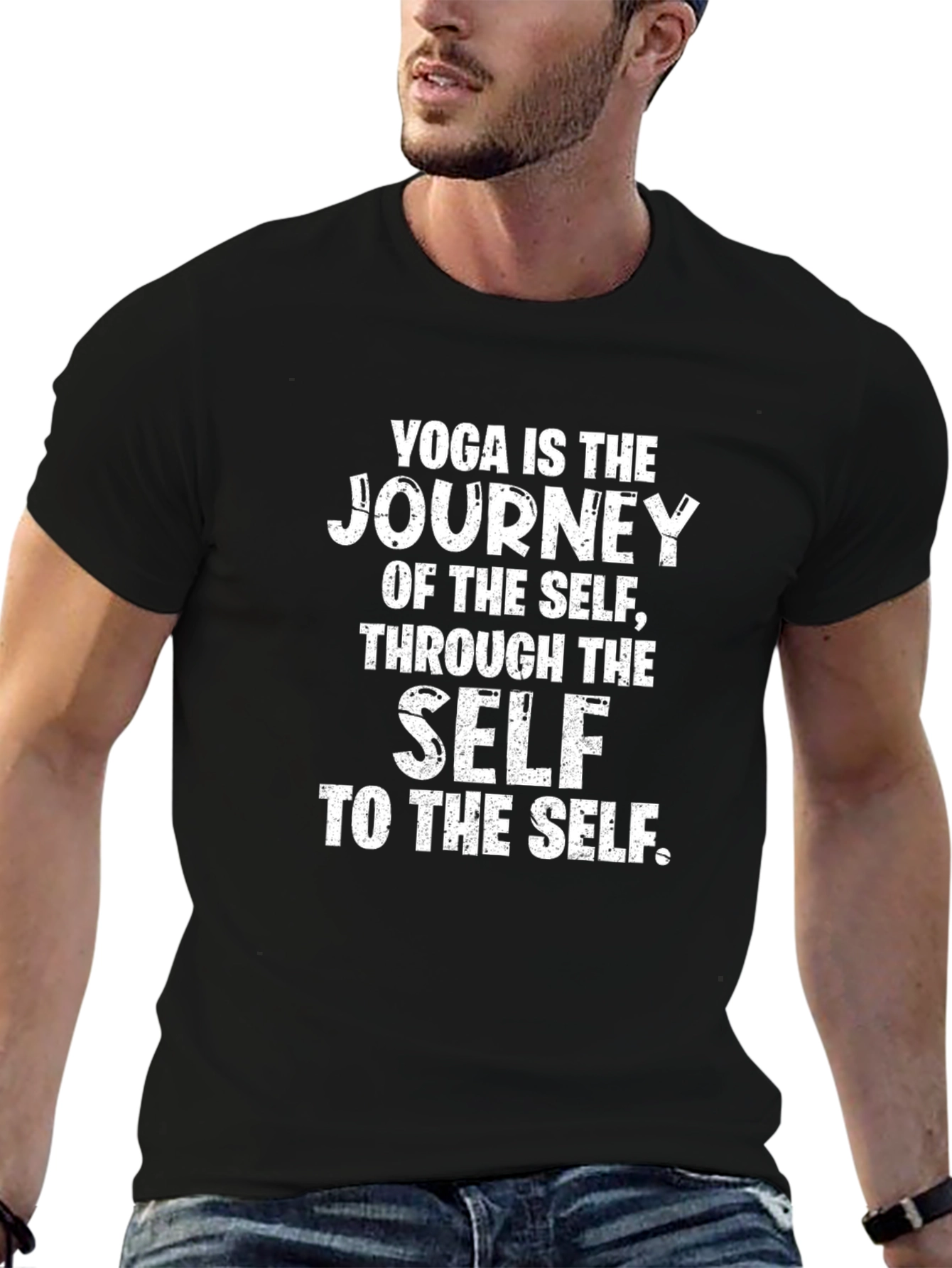 Yoga Journey Graphic Print T-Shirt