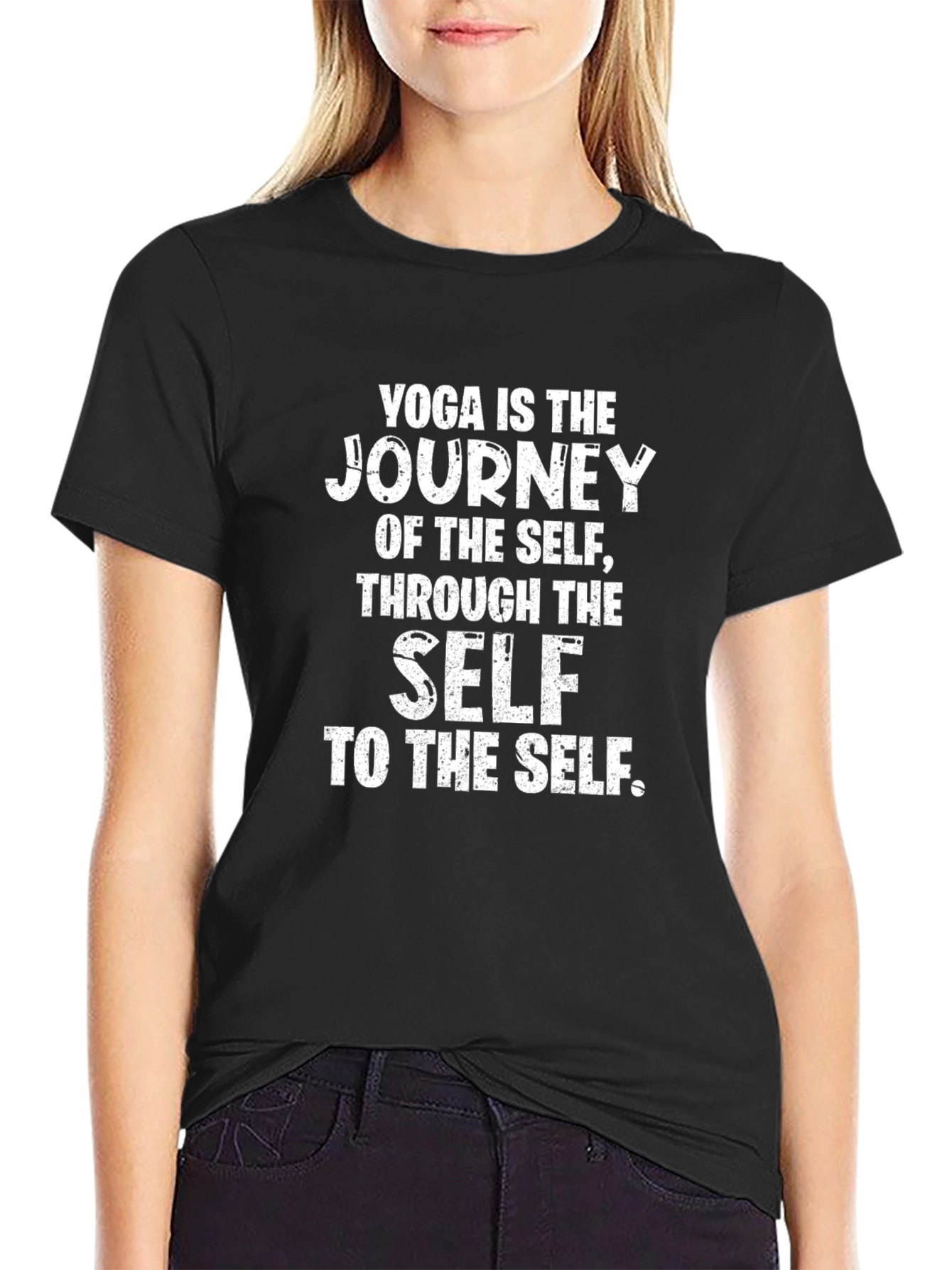 Yoga Journey Graphic Print T-Shirt