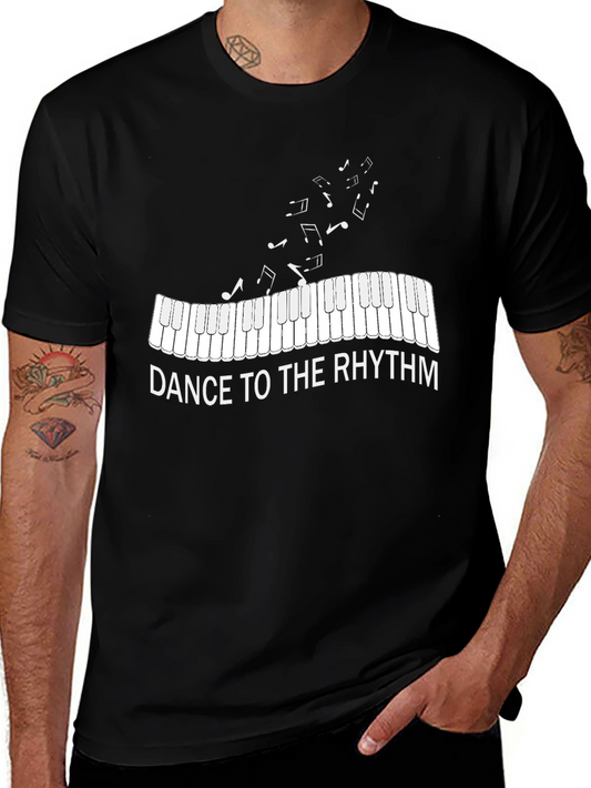 Dance to the Rhythm Piano Keys Music T-Shirt