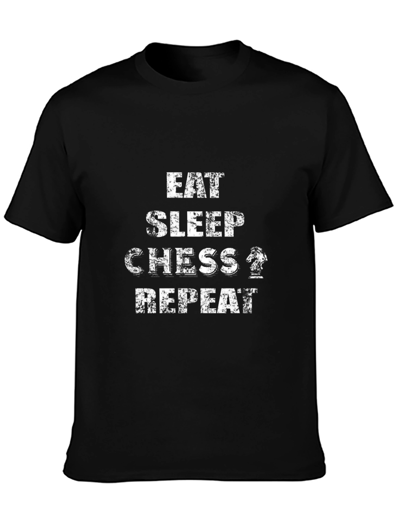 Eat Sleep Chess Repeat Black T-Shirt