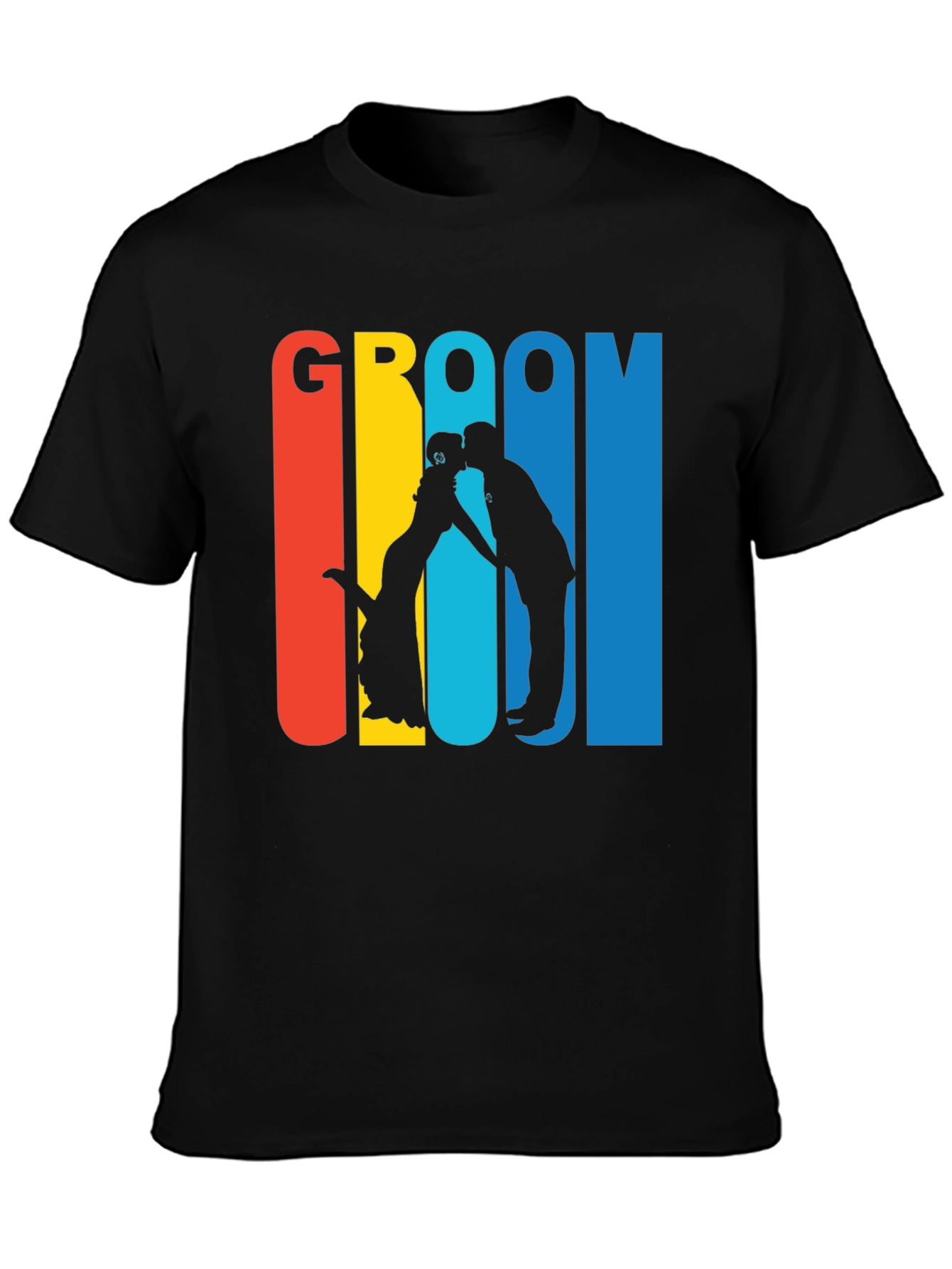 Groom Silhouette Graphic T-Shirt - Wedding Party Tee