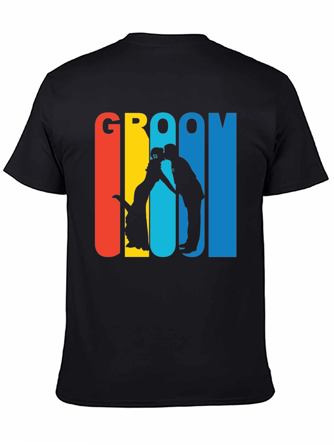Groom Silhouette Graphic T-Shirt - Wedding Party Tee