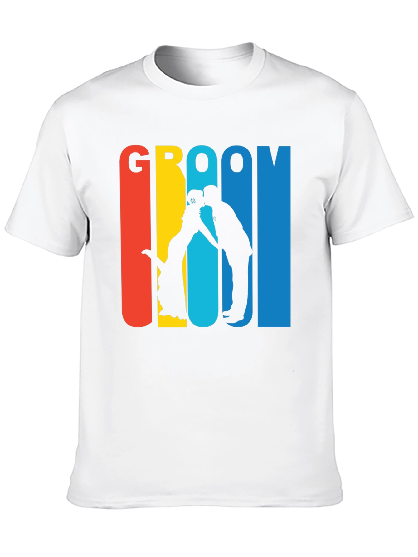 Groom Silhouette Graphic T-Shirt - Wedding Party Tee