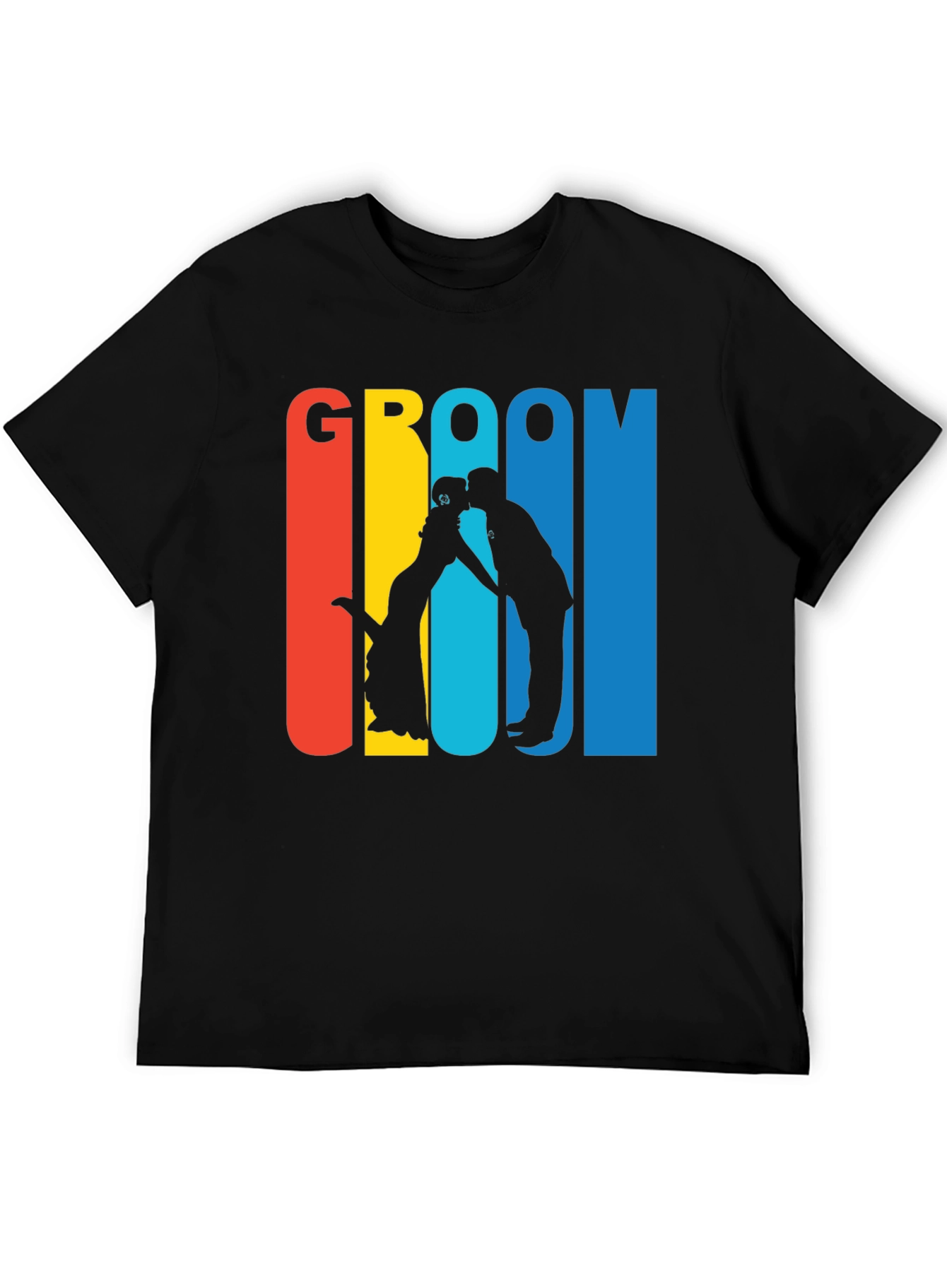 Groom Silhouette Graphic T-Shirt - Wedding Party Tee