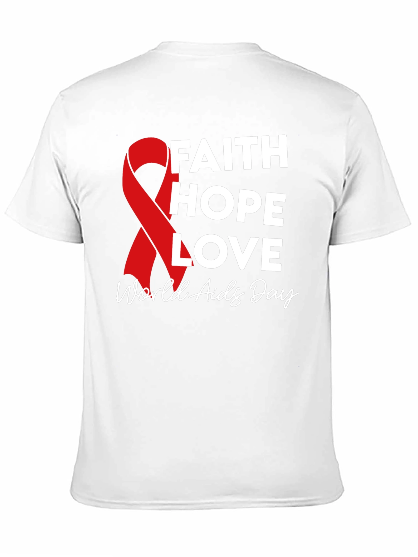 Faith Hope Love World Aids Day T-Shirt