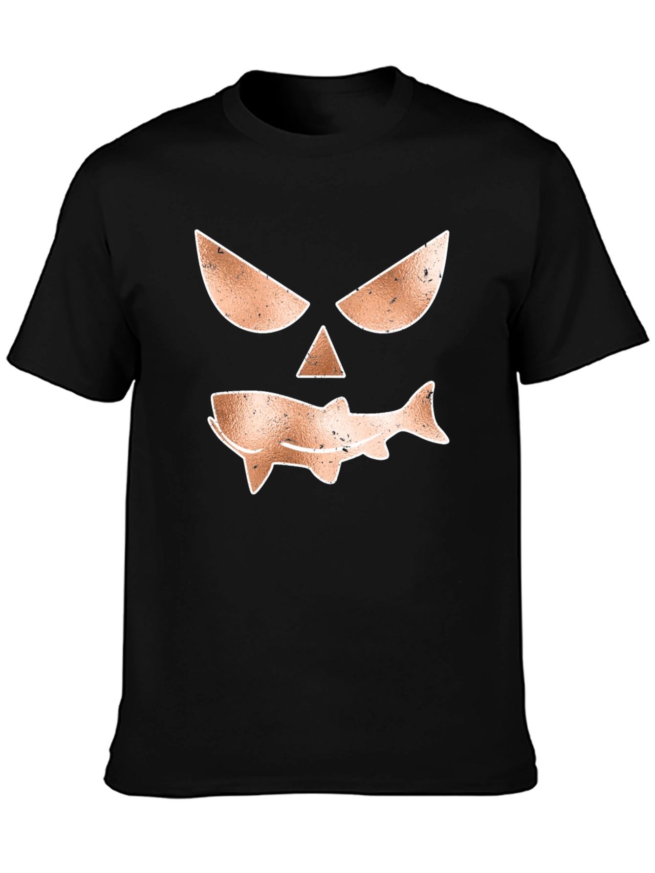 Spooky Shark Graphic Tee - Mens Black T-Shirt