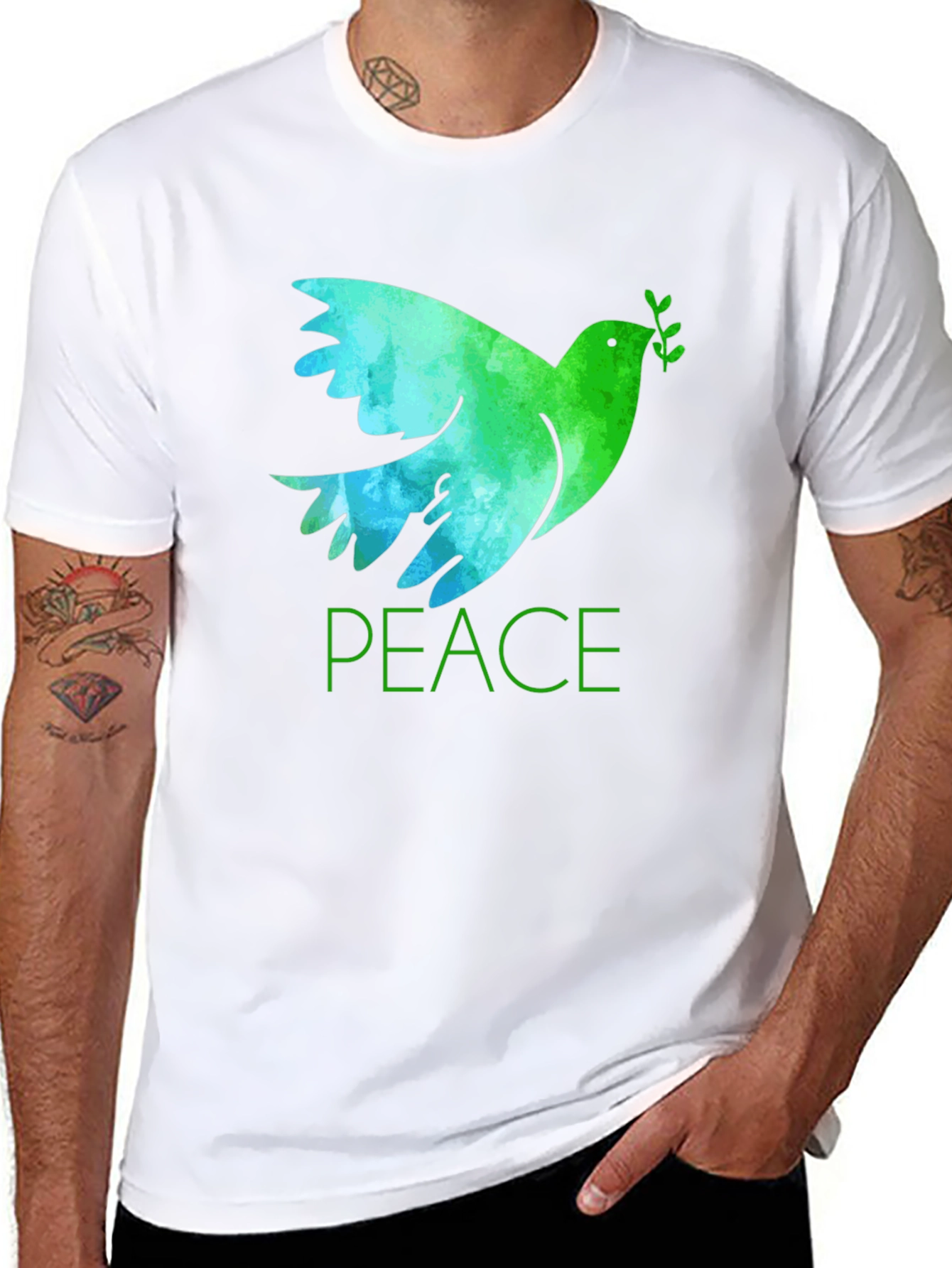 Peace Dove Graphic T-Shirt - Stylish & Comfortable