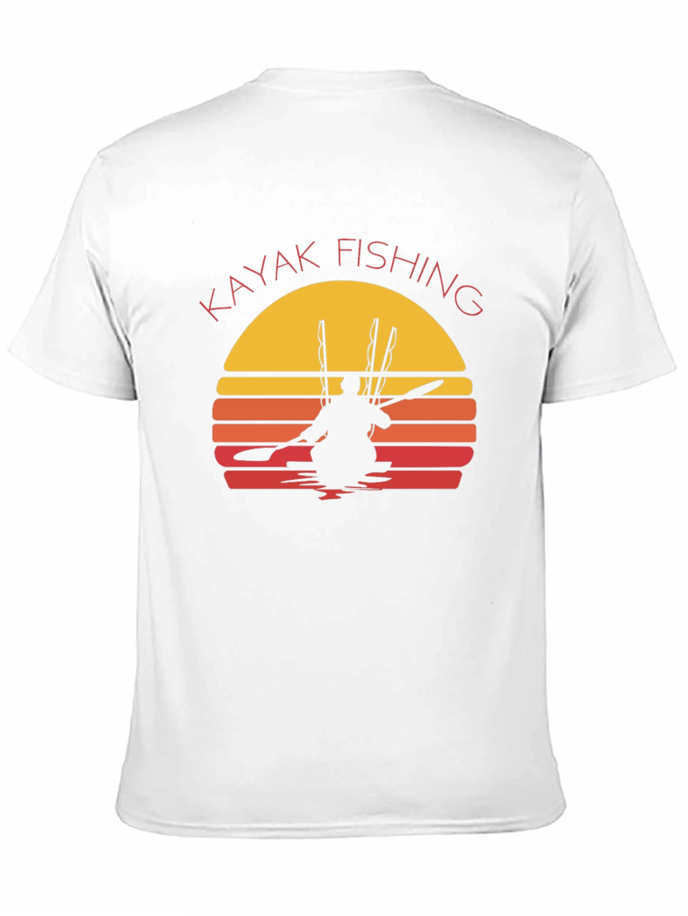 Kayak Fishing Sunset Graphic T-Shirt