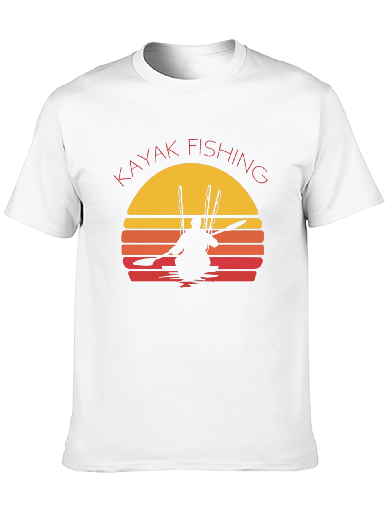 Kayak Fishing Sunset Graphic T-Shirt